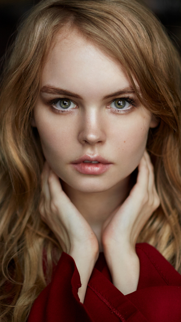 Mobile wallpaper: Blonde, Russian, Face