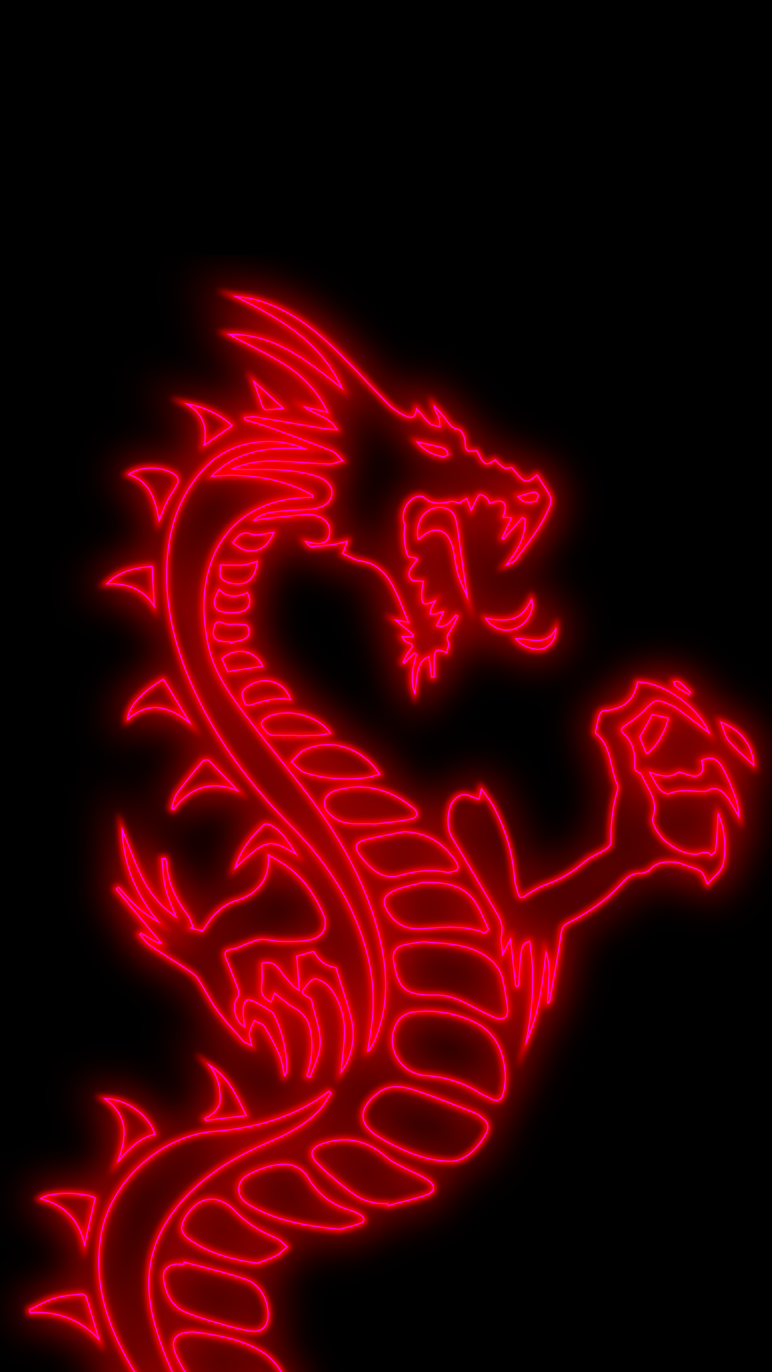 Amoled neon Dragon