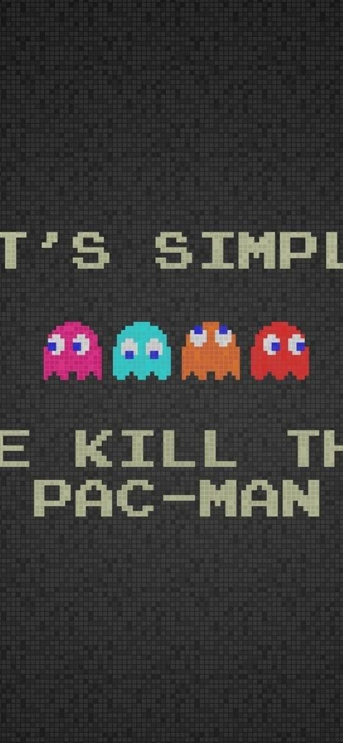 Pac Man Funny Typography