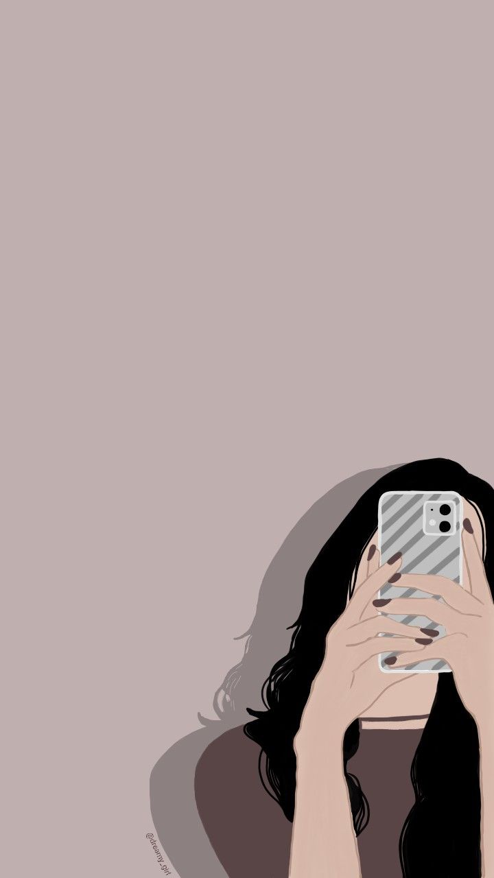 Mobile wallpaper. Digital illustration