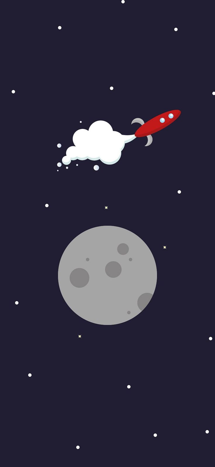 Space illustration, Minimalist wallpaper