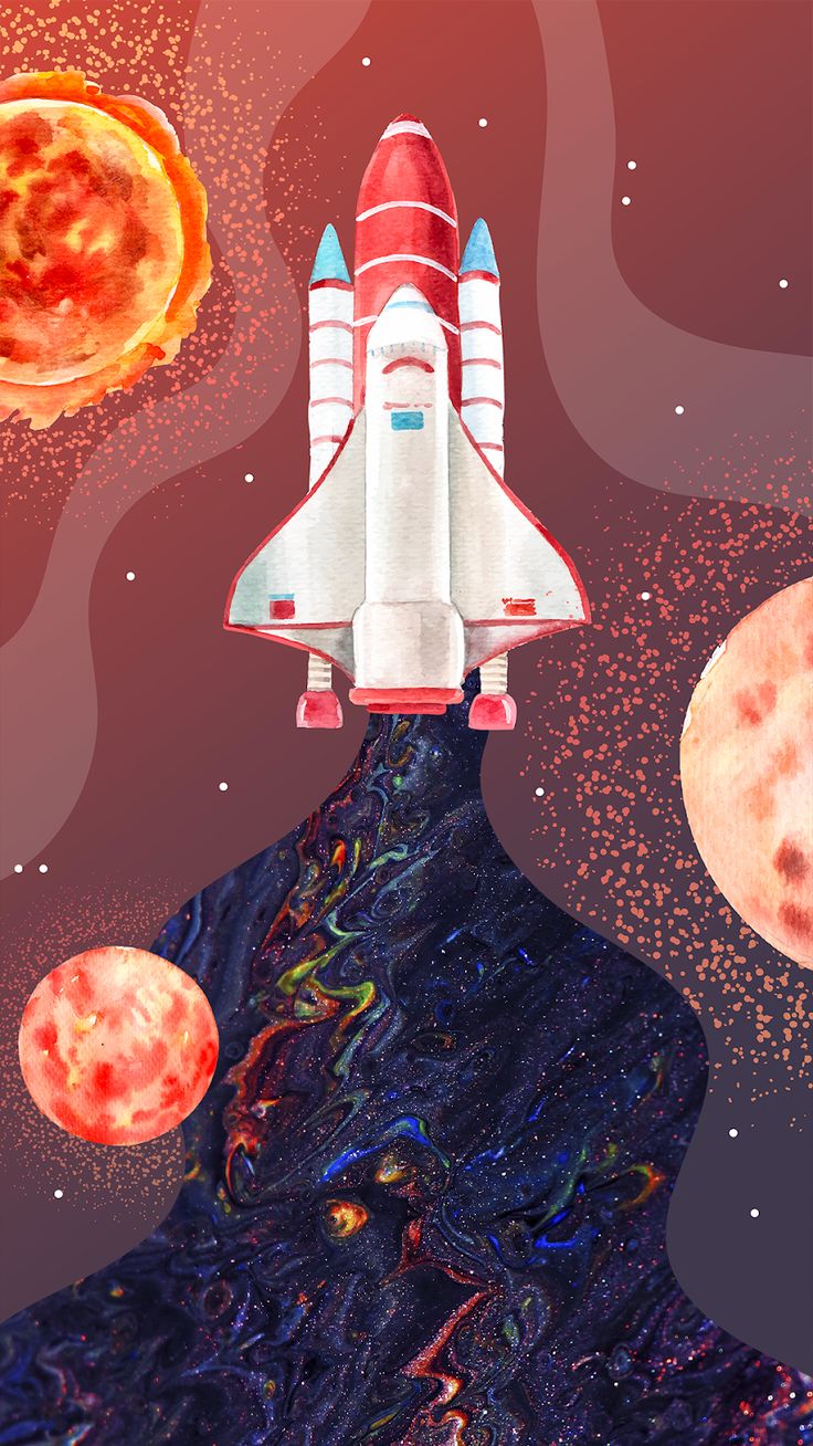 Space rocket wallpaper. Space phone