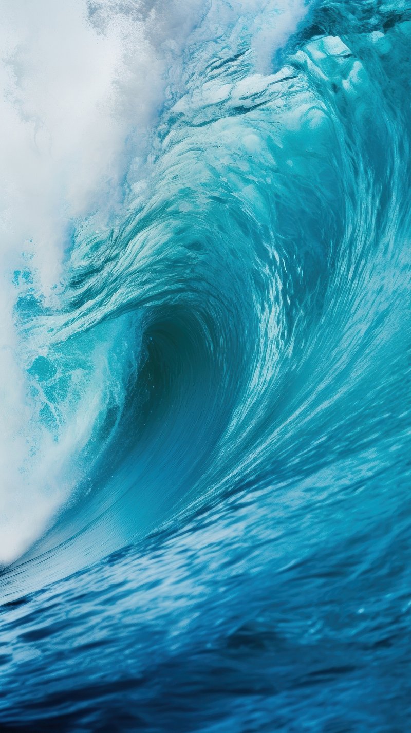 Surfing Ocean Desktop Wallpaper Image