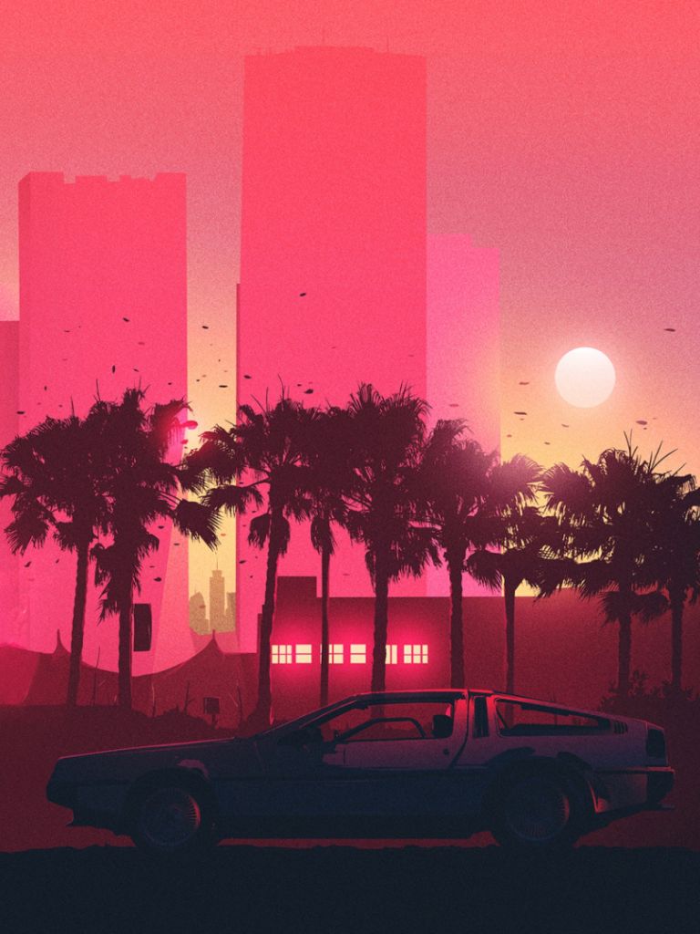 wallpaper: Retro, Artistic, Retro Wave