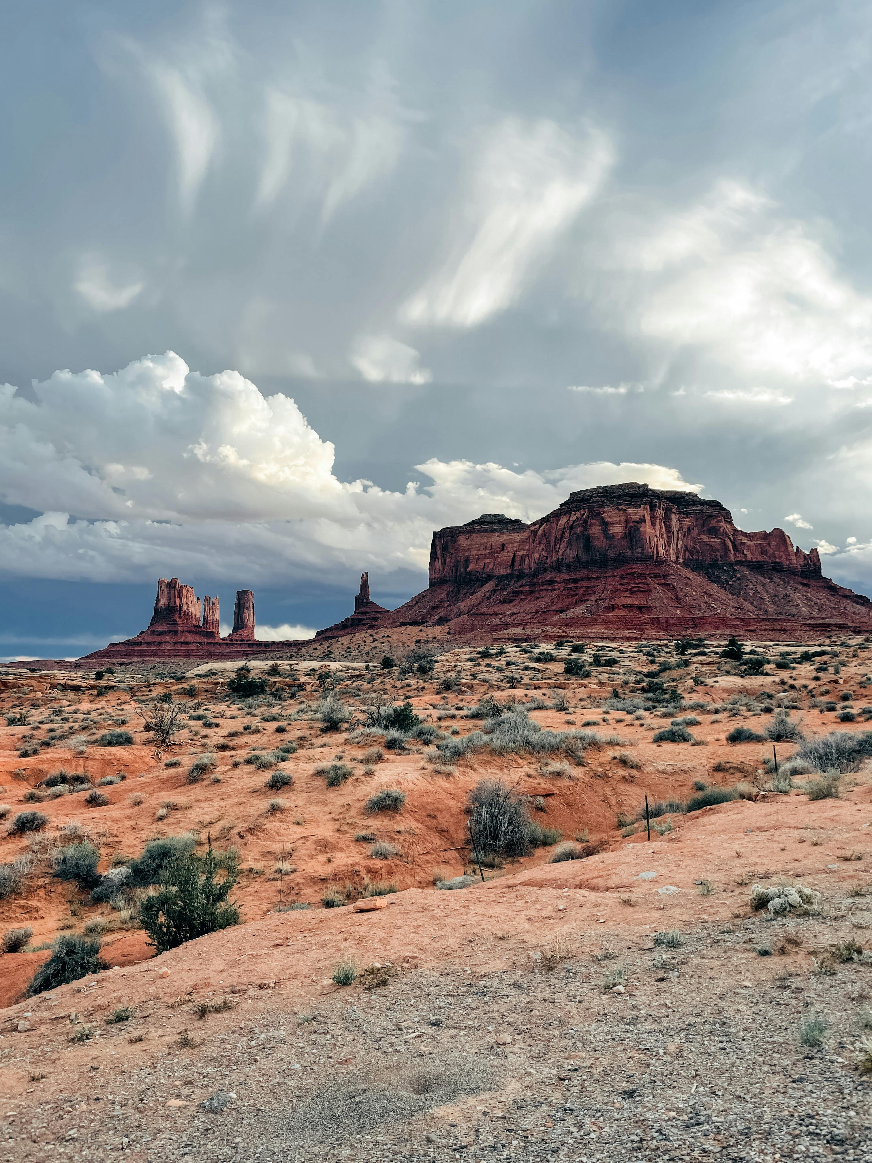 Clouds over Monument Valley · Free