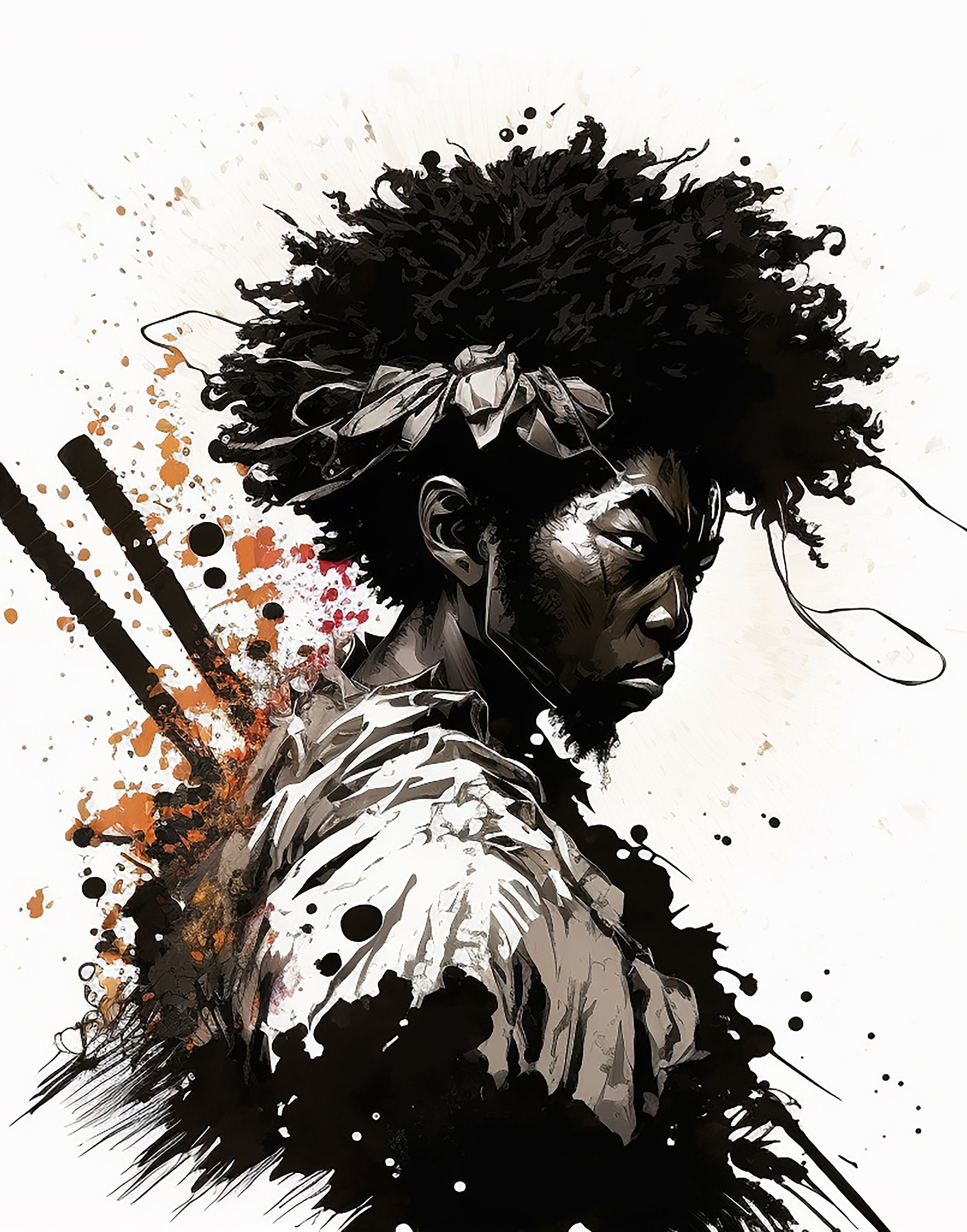 Afro Samurai Black Art Digital Download