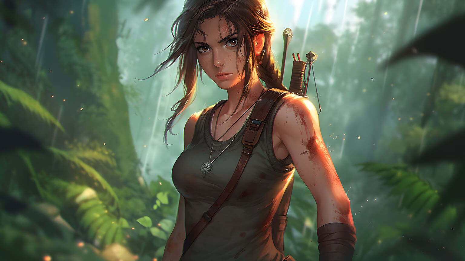 Jungle Adventure Lara Croft Wallpaper