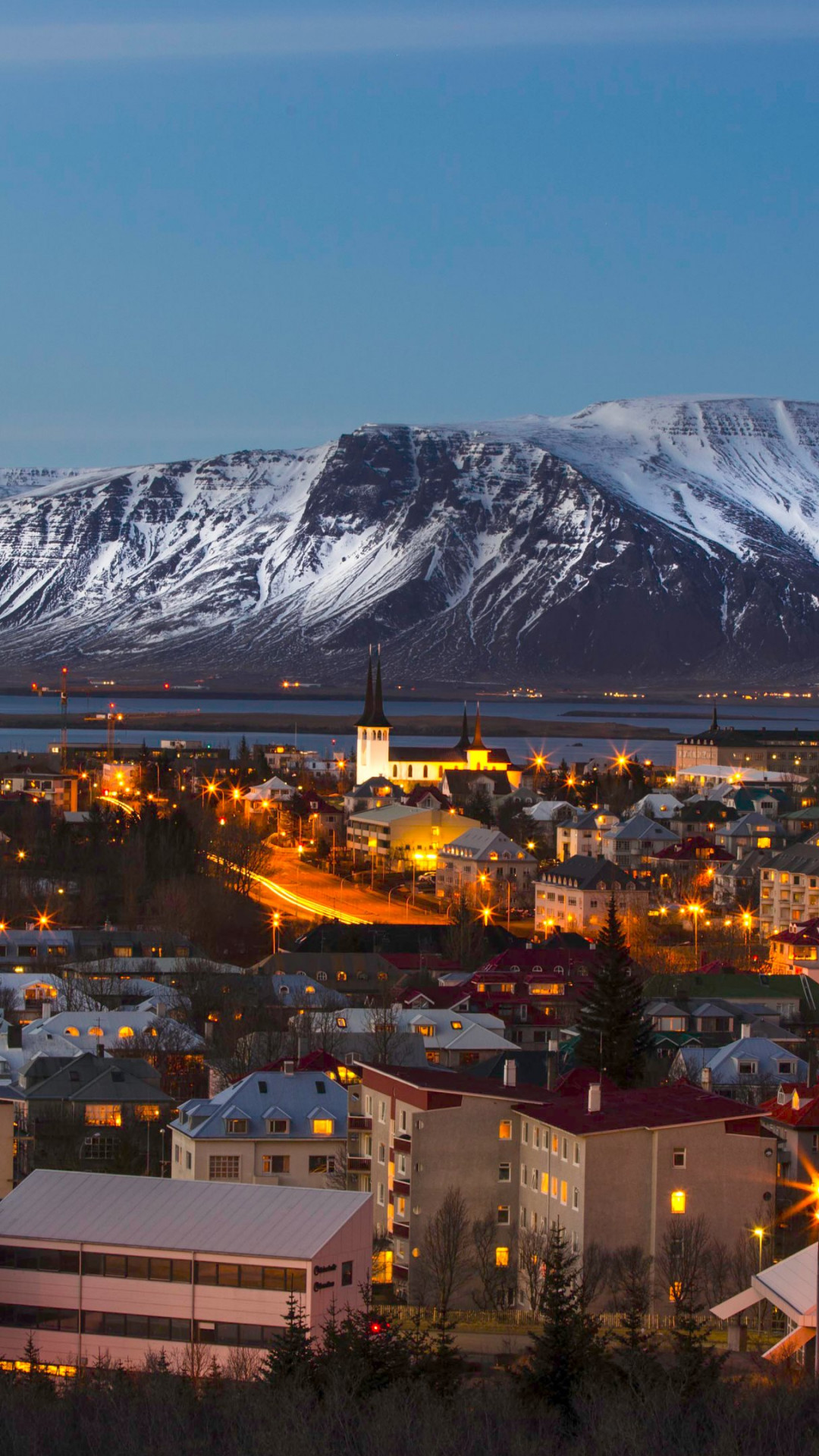 View over the Reykjavik city 1080x1920