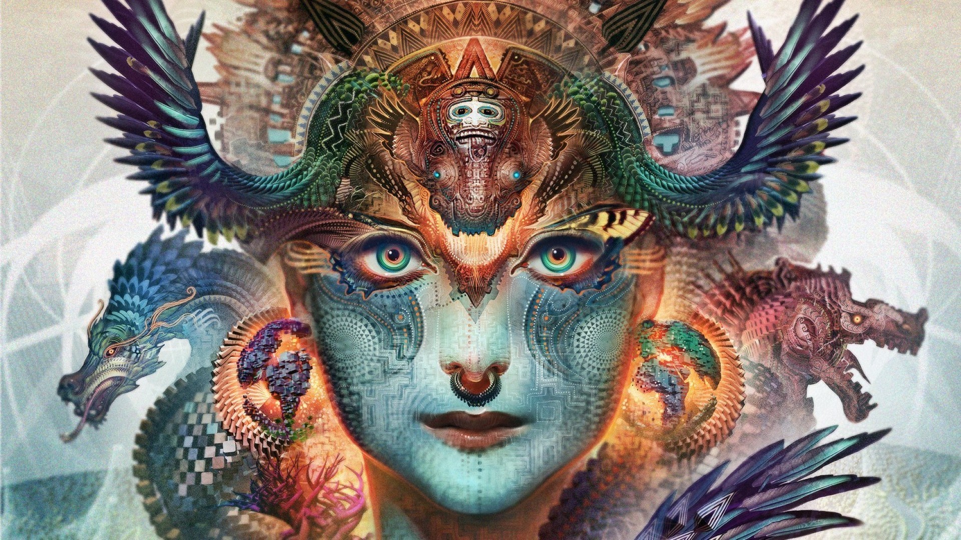 Wallpaper 1920x1080, Faces, Android