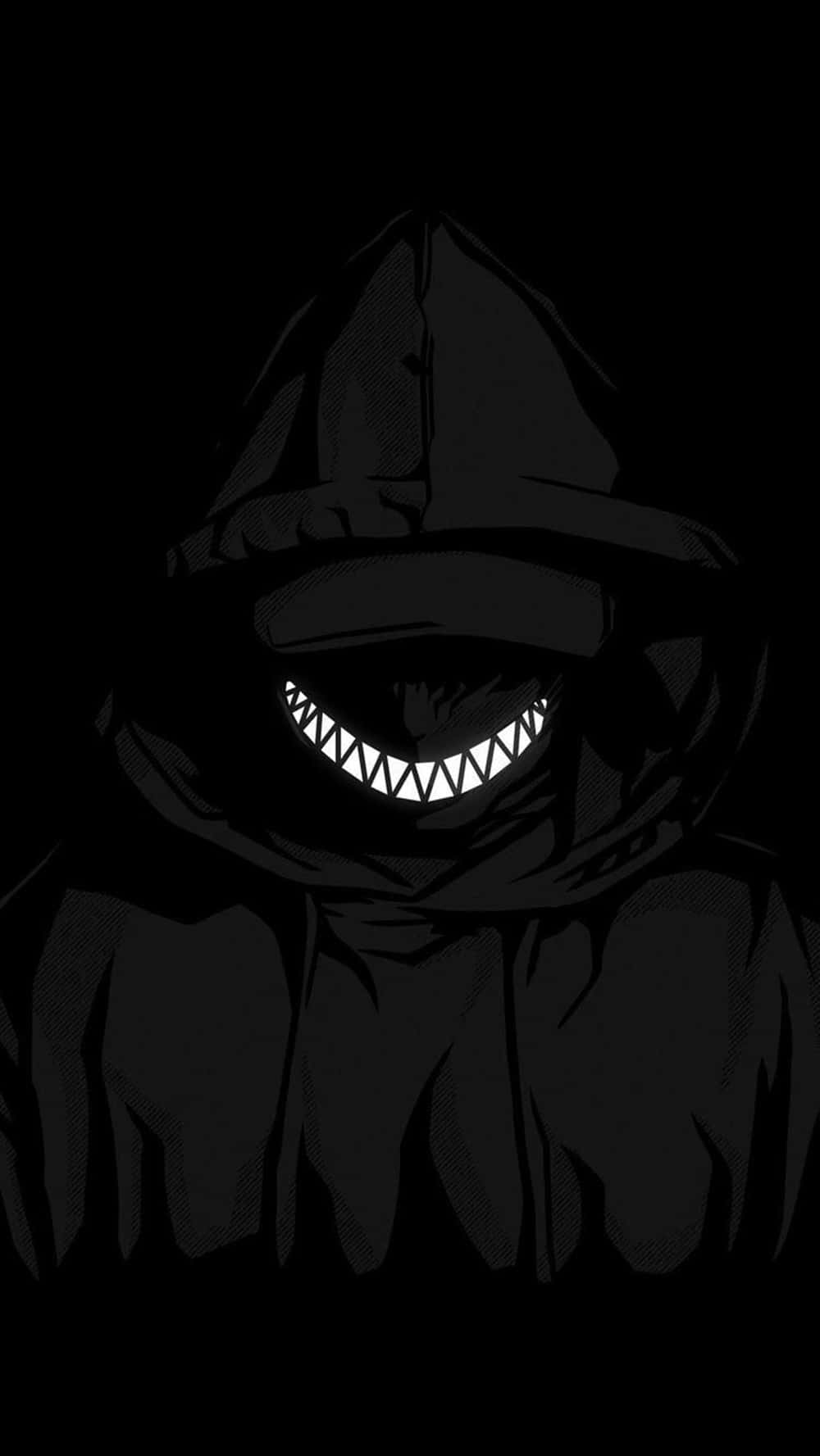 Download Black Creepy Smile Wallpaper