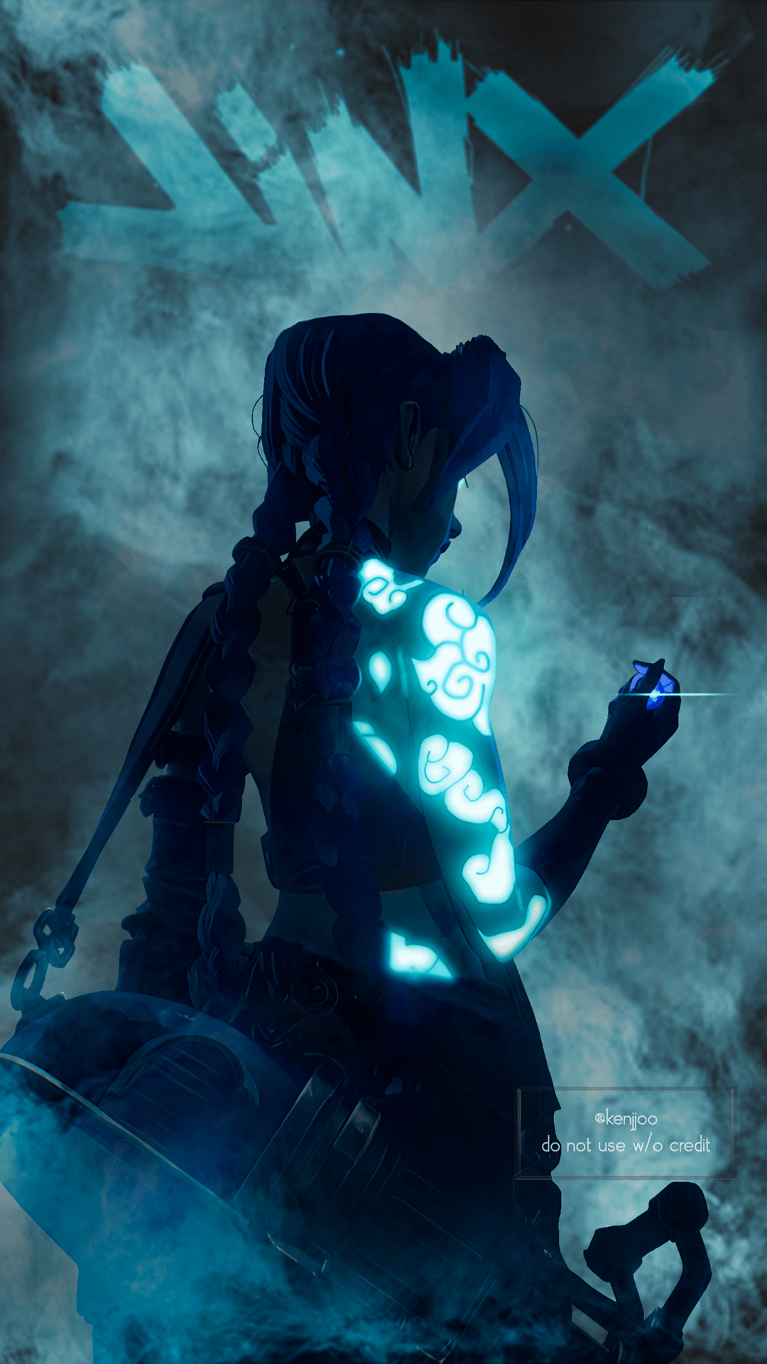 no spoilers Jinx wallpaper 4K mobile