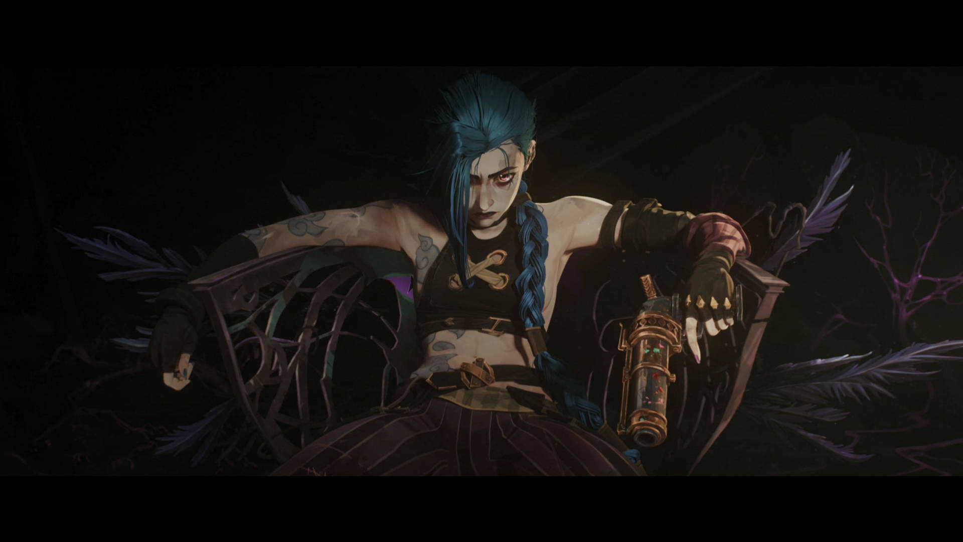 Download Eerie Jinx Arcane Wallpaper