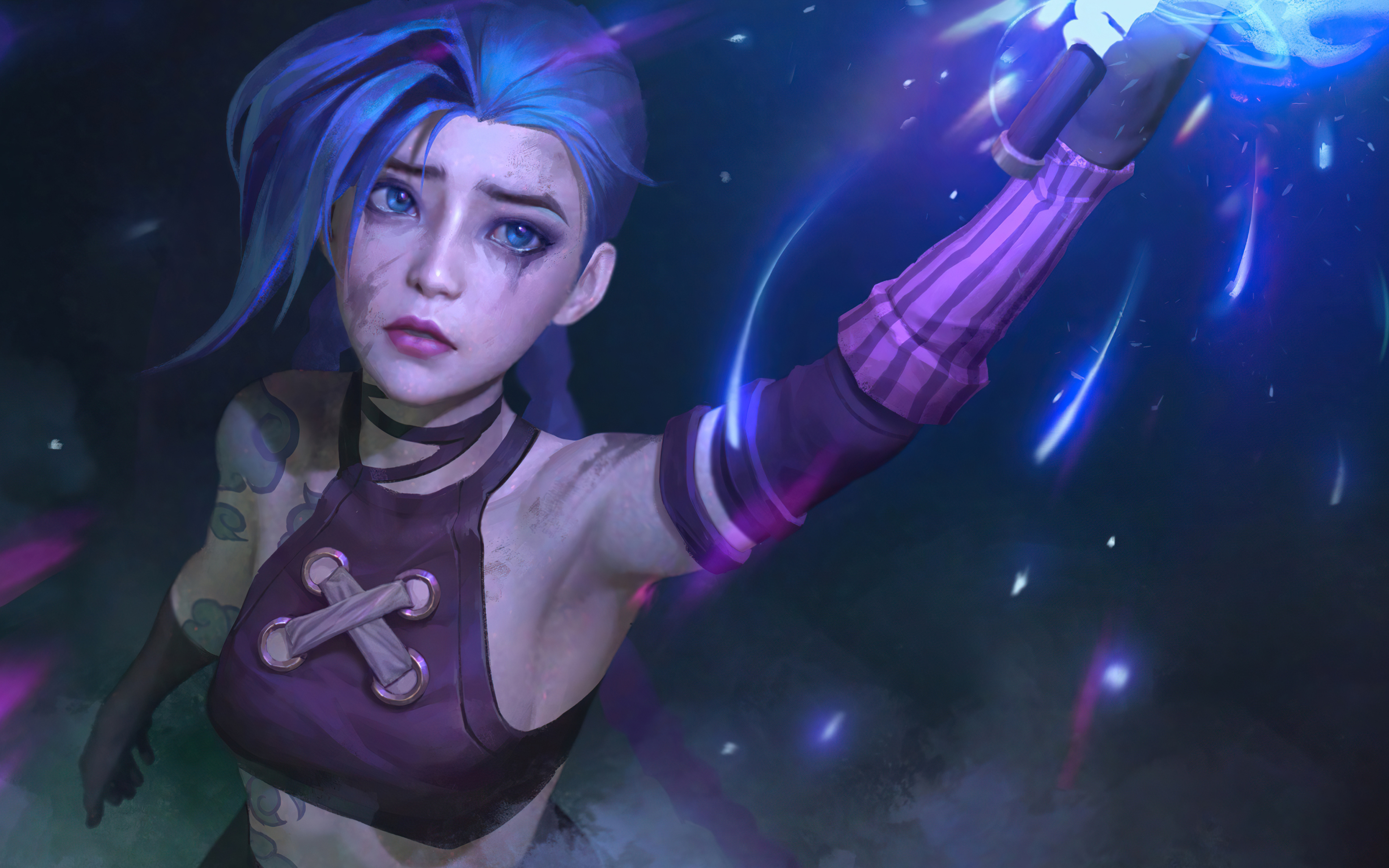 Arcane Jinx Fan Art 4k 4K , HD