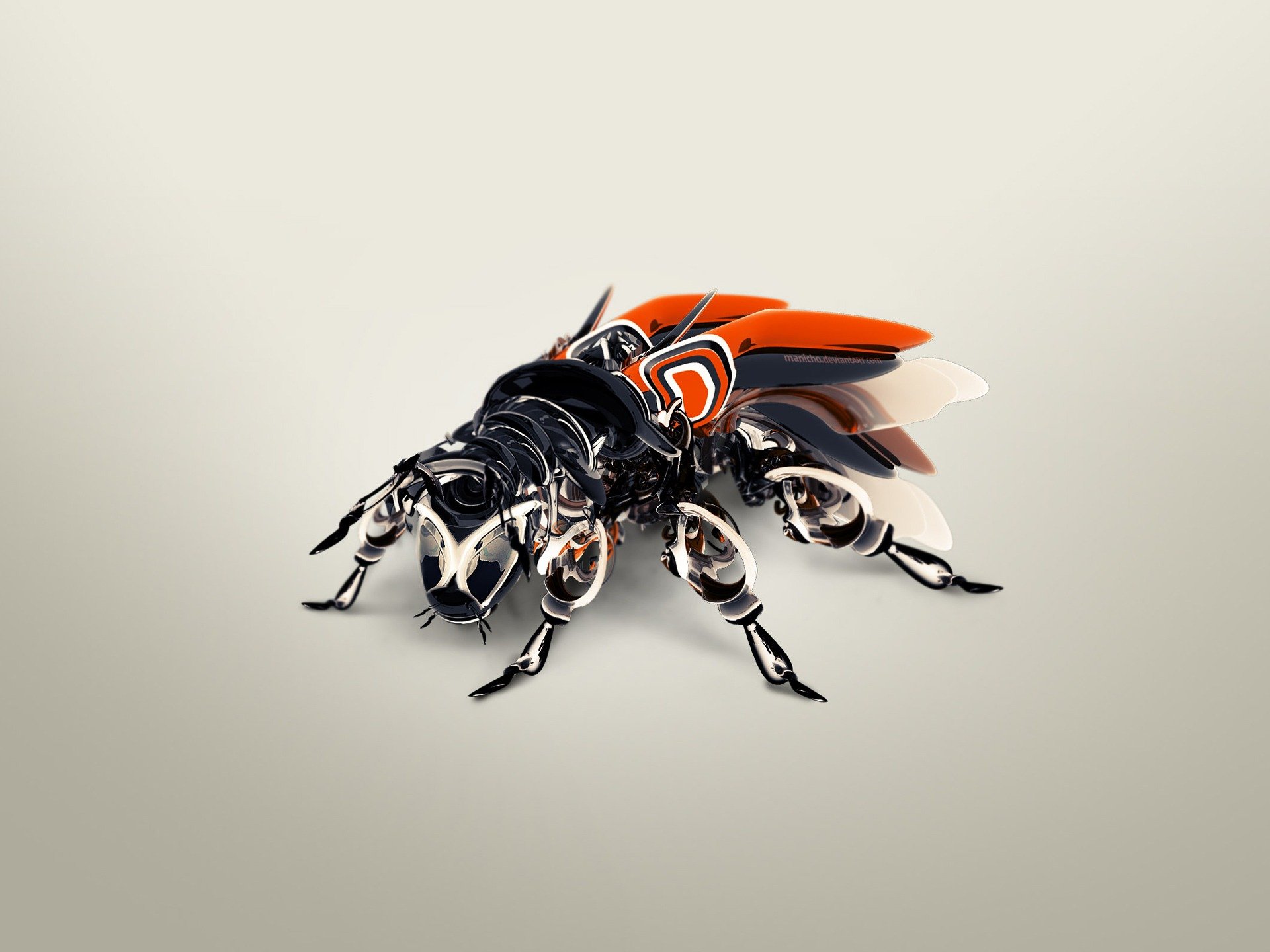 Fly Bug CGI Sci Fi Robot HD Wallpaper