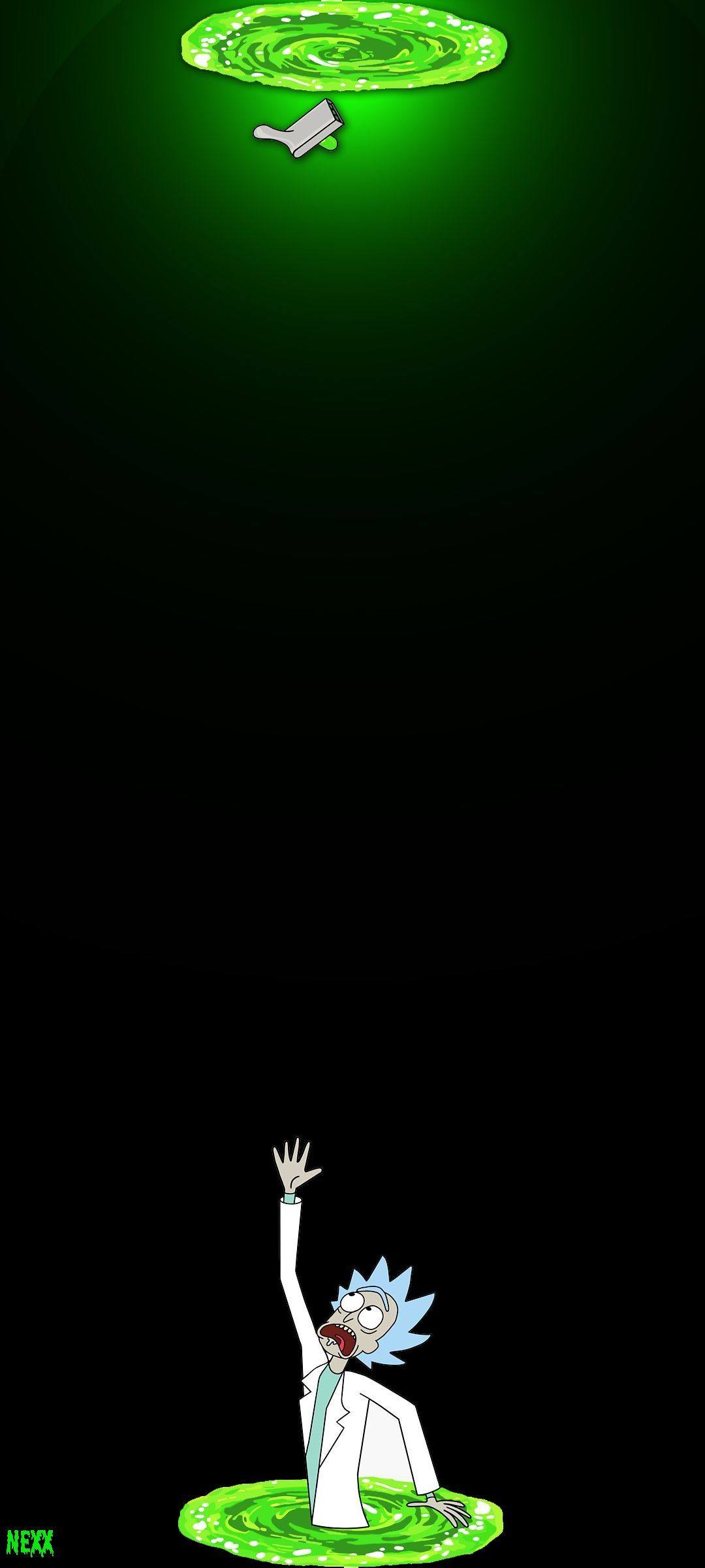 iPhone wallpaper rick and morty