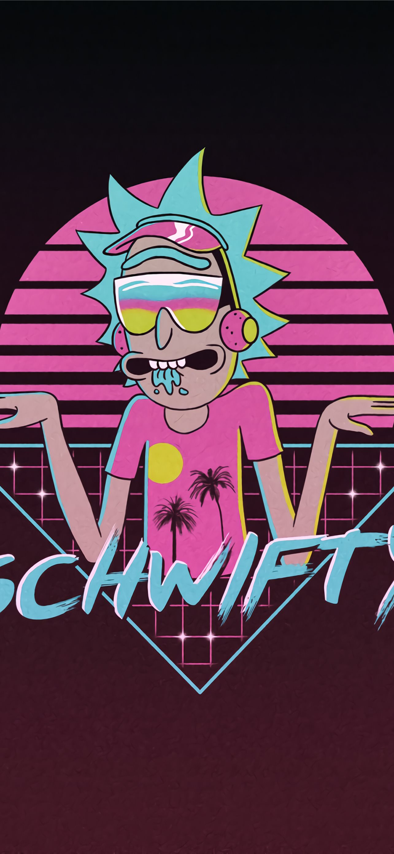 Schwifty Rick Sanchez 4K phone