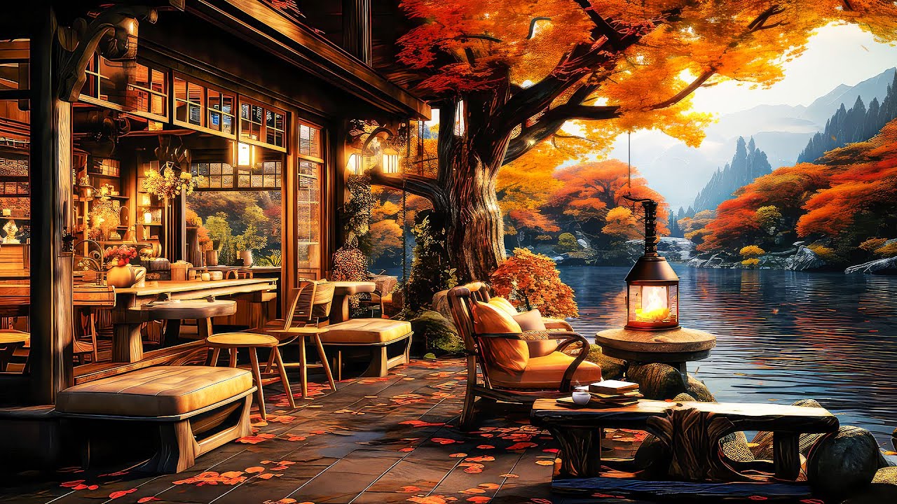 Cozy Autumn Coffee Shop Ambience