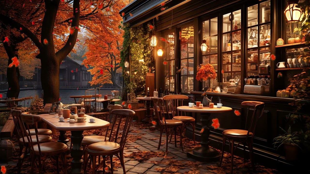 Cozy Autumn Coffee Shop Ambience
