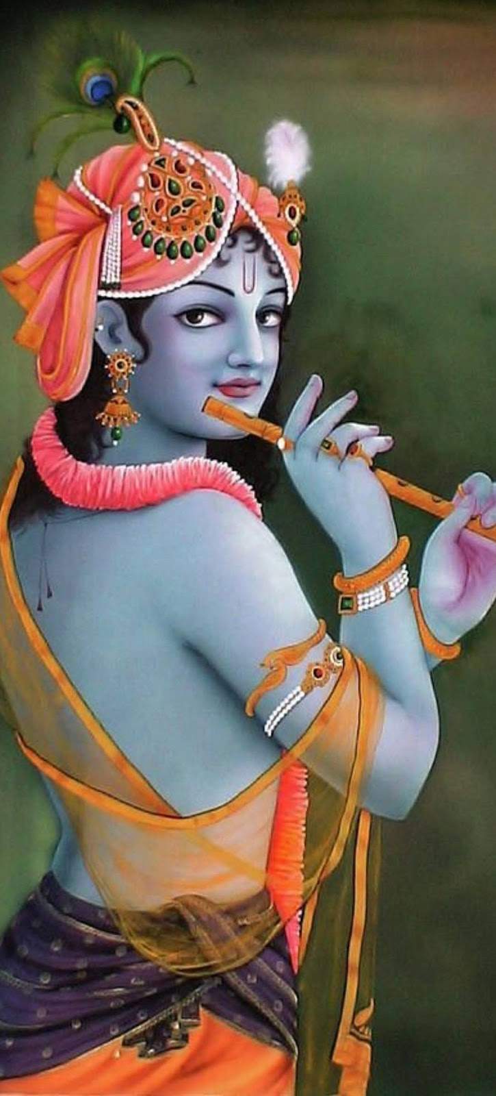 Krishna with Flute Wallpaper Classic