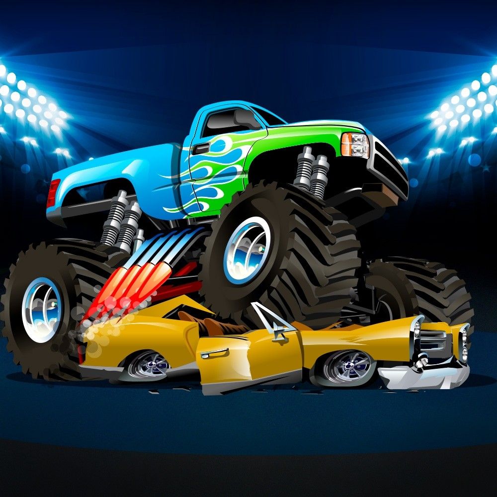 Hot Wheels Monster Truck with Flaming Tires