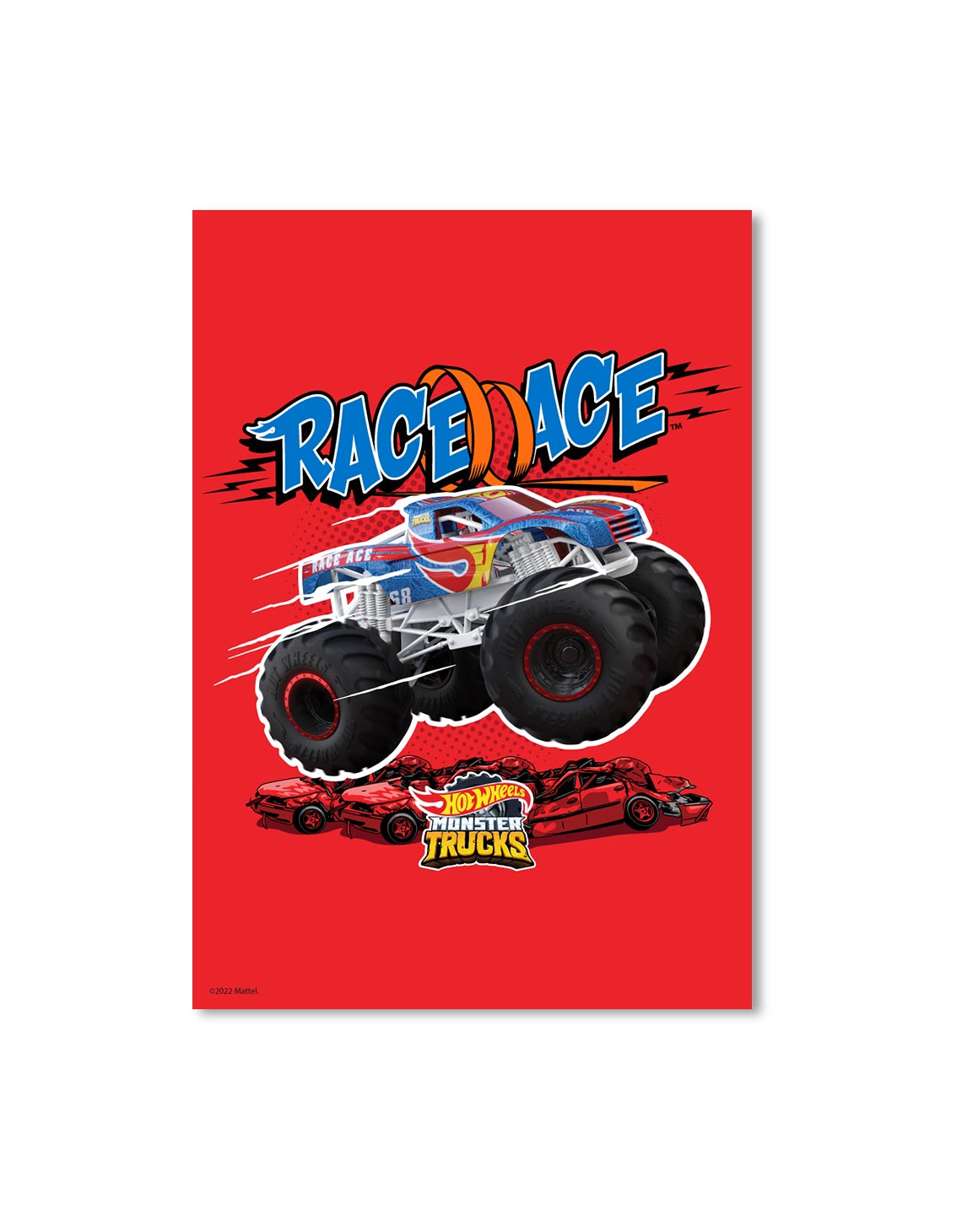 Monster Trucks Race Ace A3 Wall Art