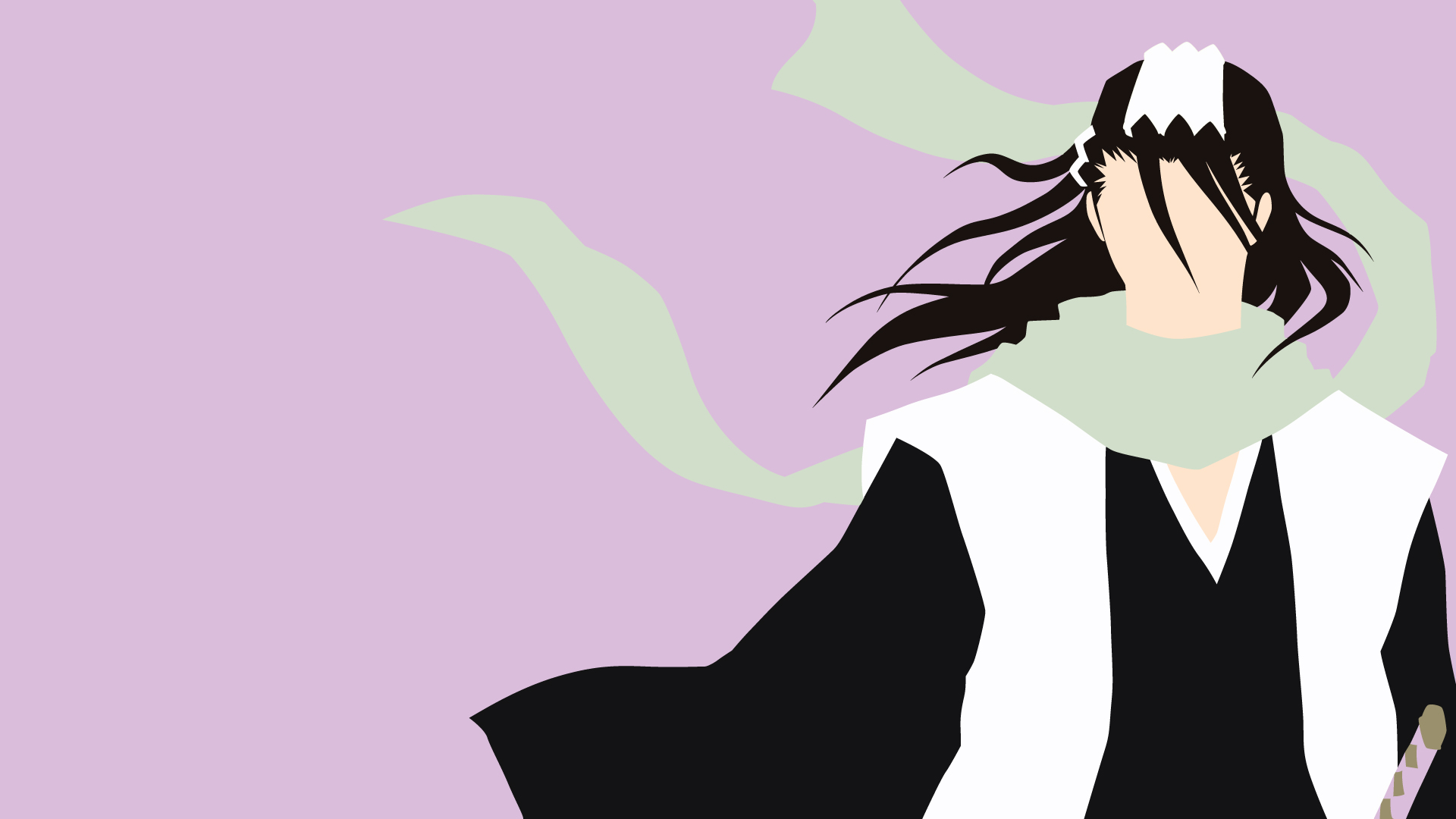 Byakuya Kuchiki Bleach Minimalistic Wallpaper by matsumayu. Daily Anime Art