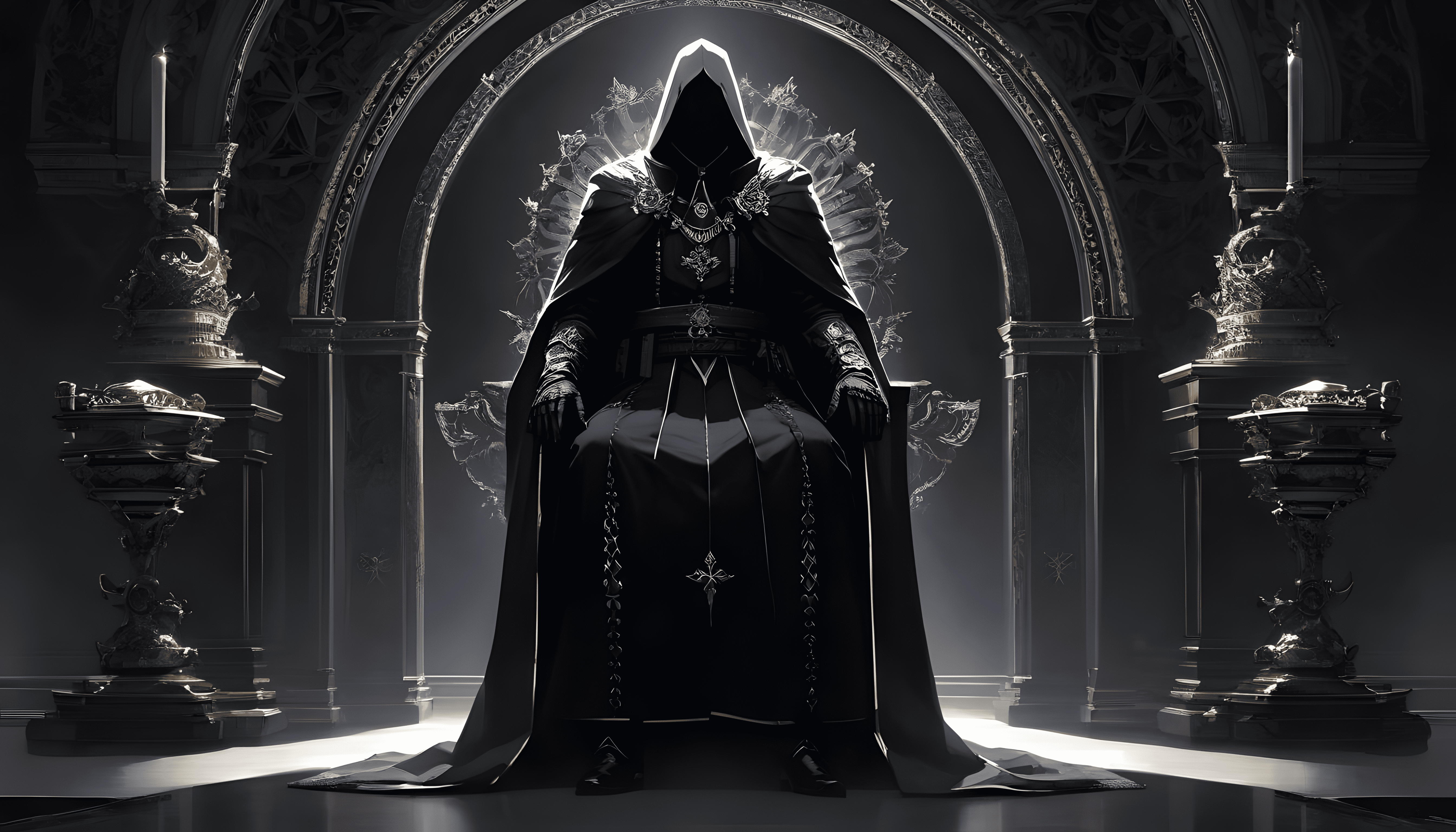 AI Art Man Dark 4k Ultra HD Wallpaper