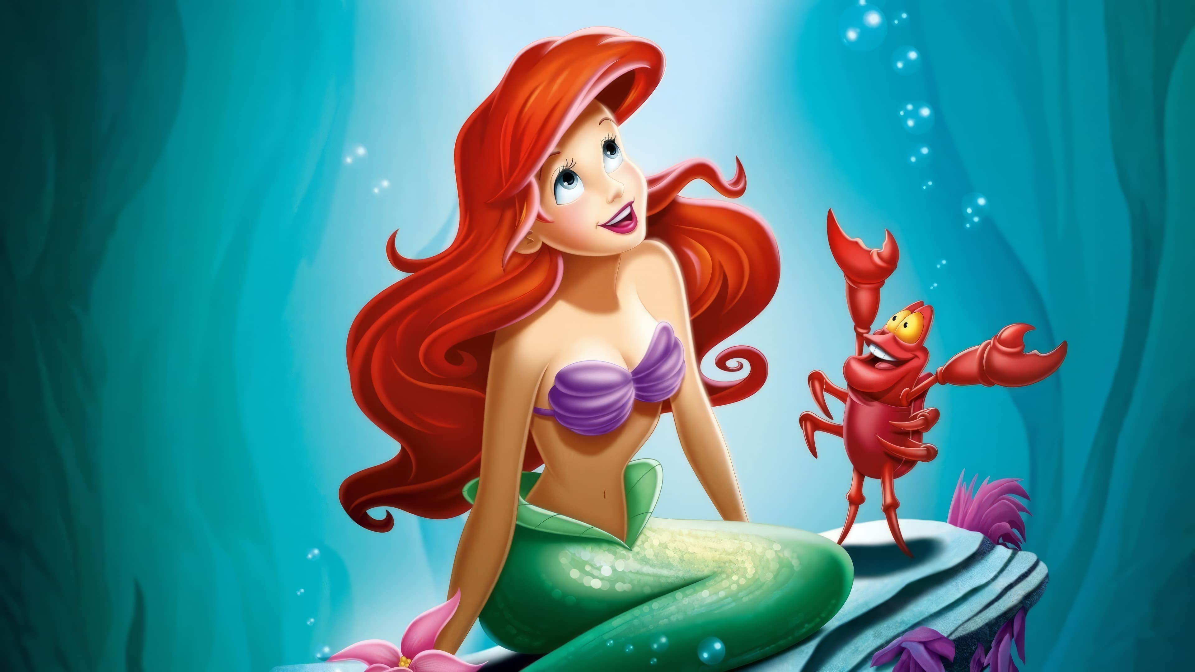 The Little Mermaid Wallpaper 4K, Animation movies