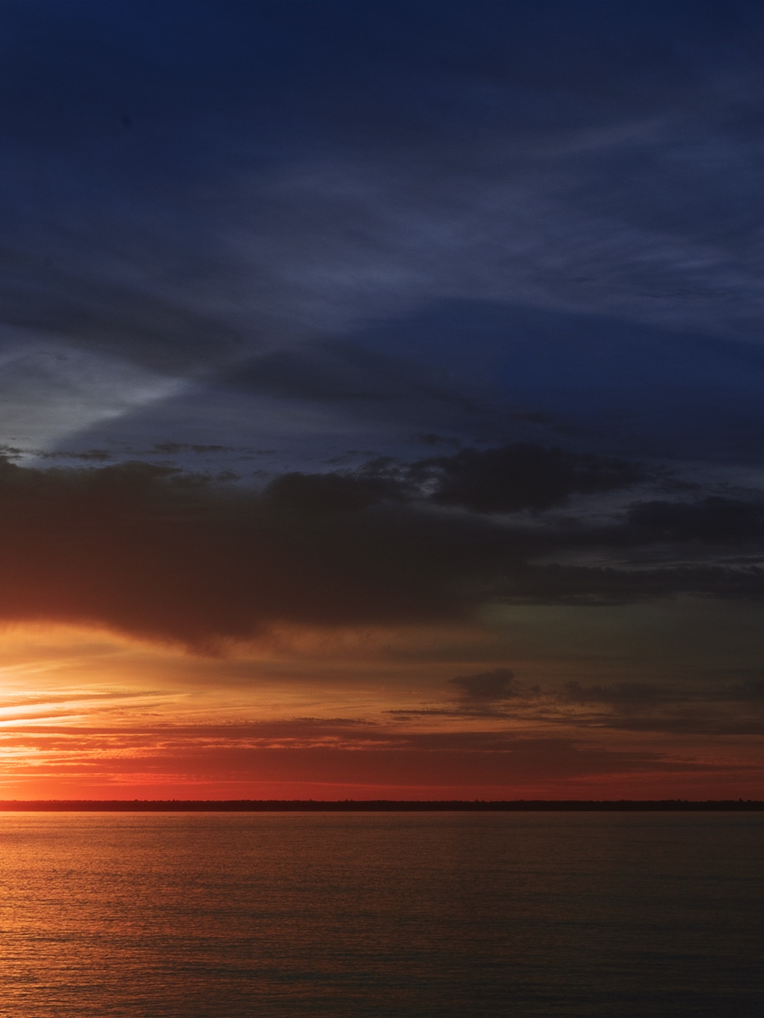 Sunset Above The Sea iPhone Wallpaper