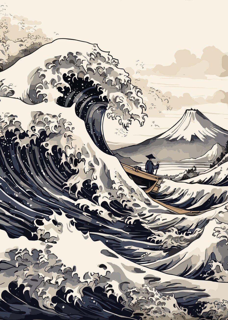 Vintage Wave off Kanagawa. Abposters