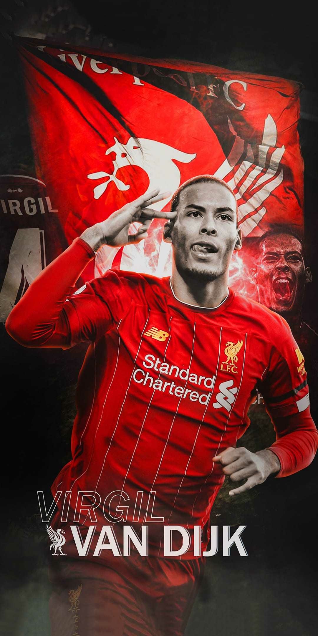 Virgil Van Dijk iPhone Wallpaper