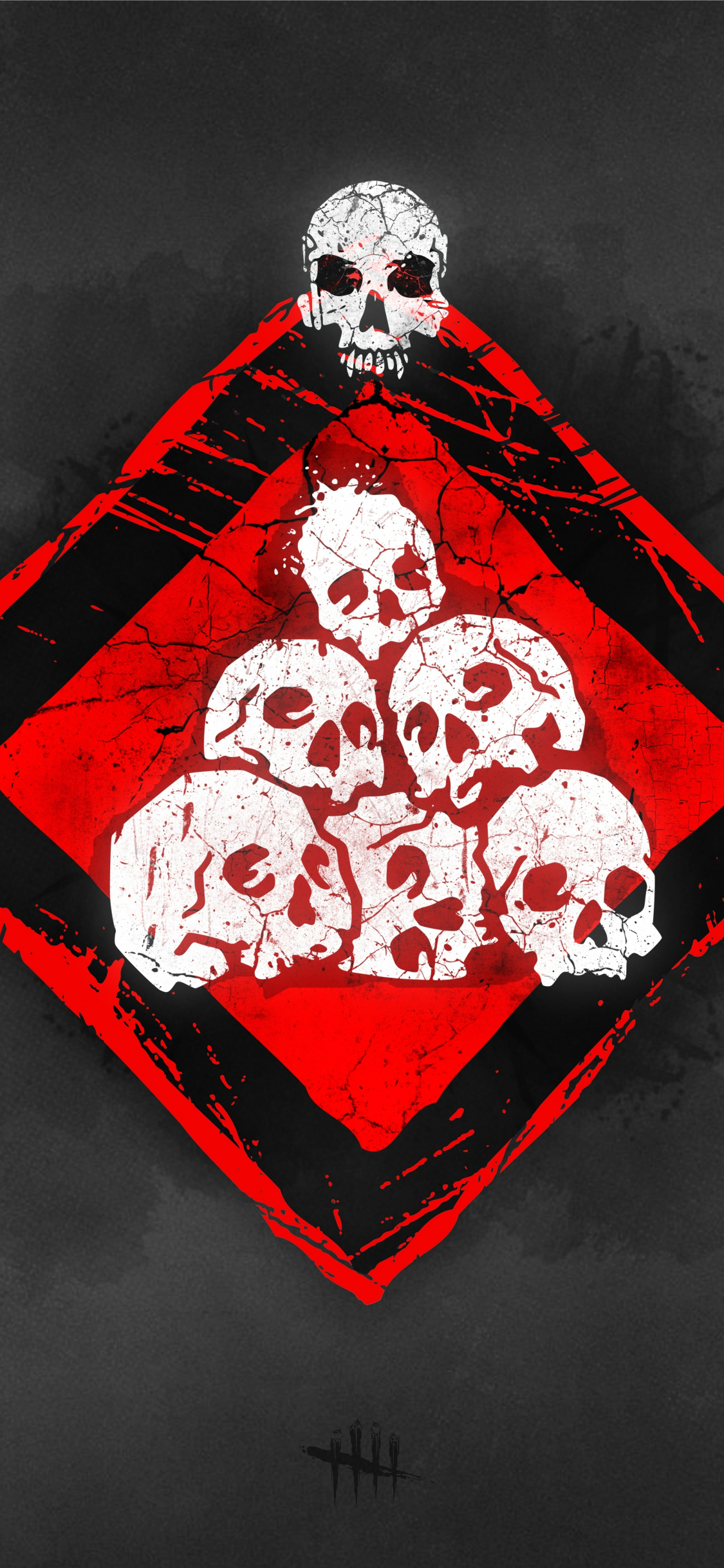 Download wallpaper 1125x2436 skulls