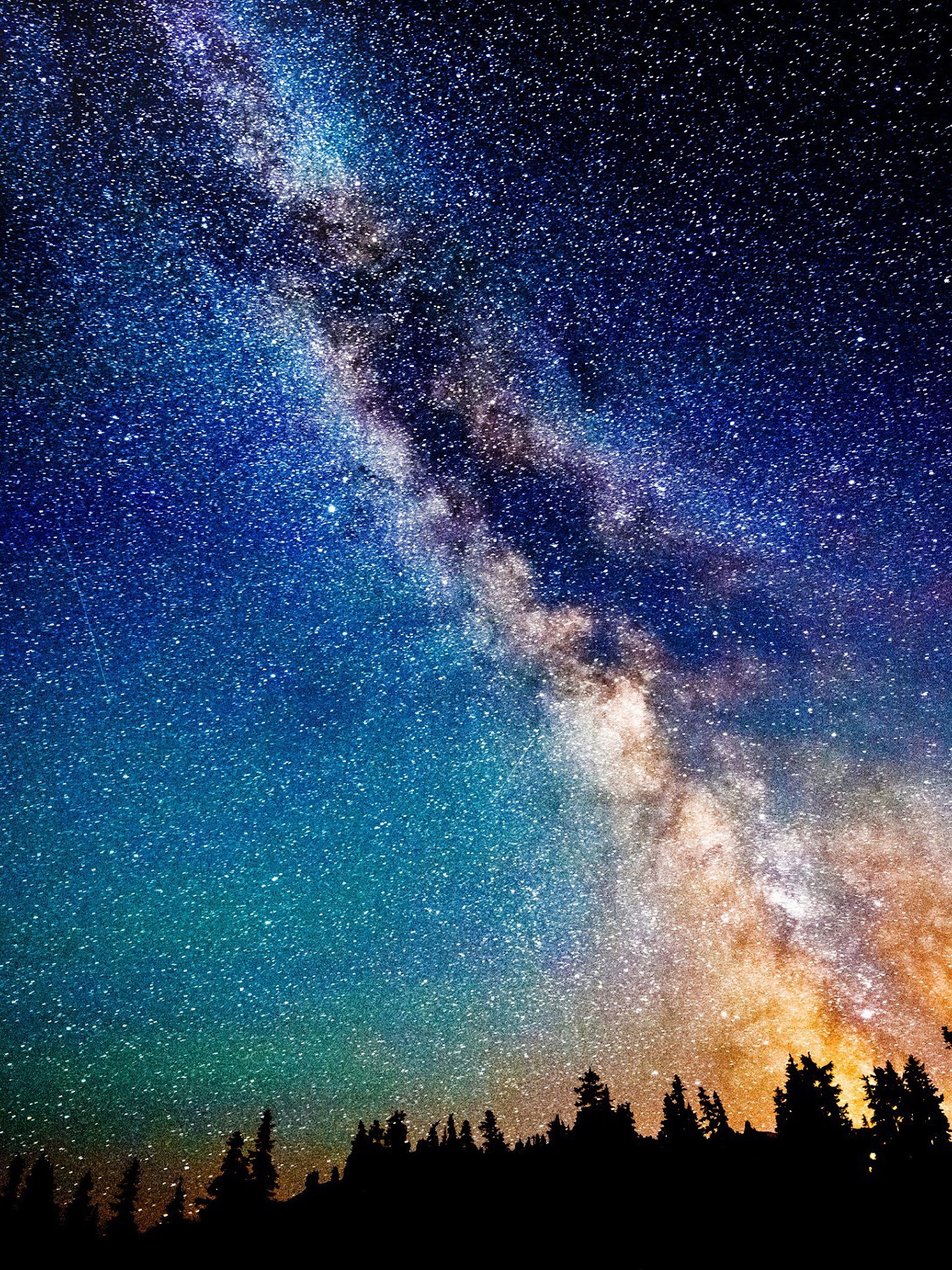 Night Sky Stars Scenery 4K Wallpaper