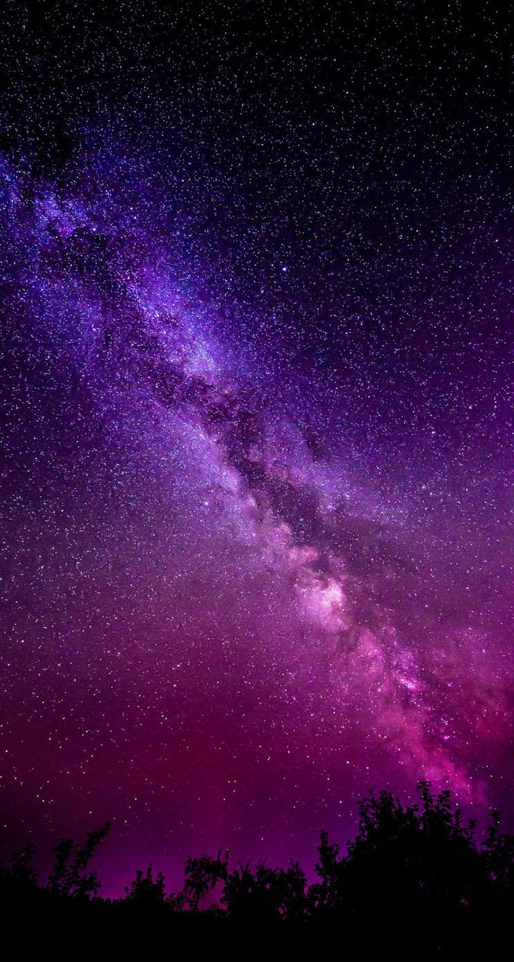 The iPhone Wallpaper Milky Way Galaxy