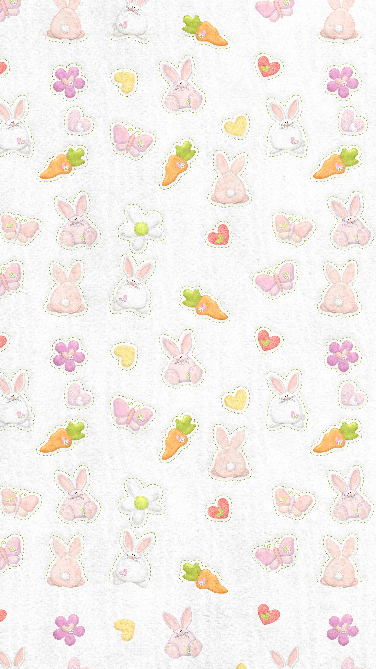 Cute Rabbit Chracter Pattern