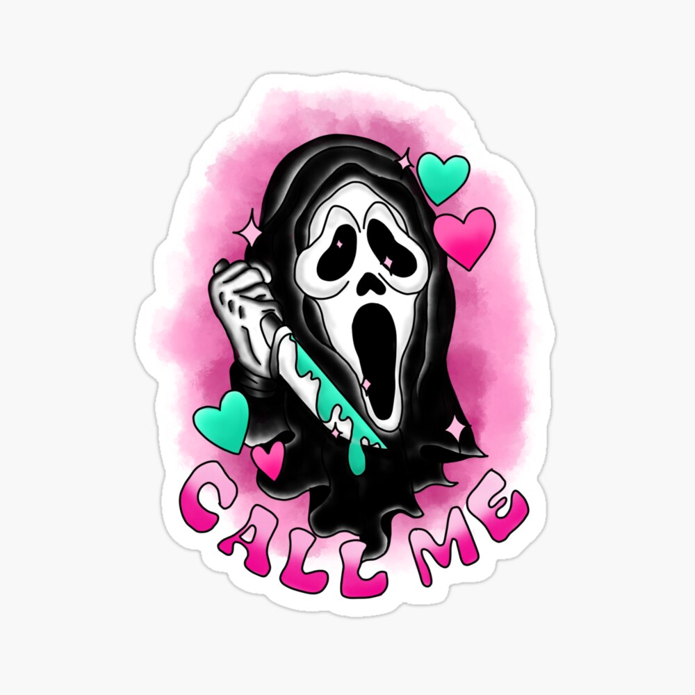 Cute Ghostface Sticker