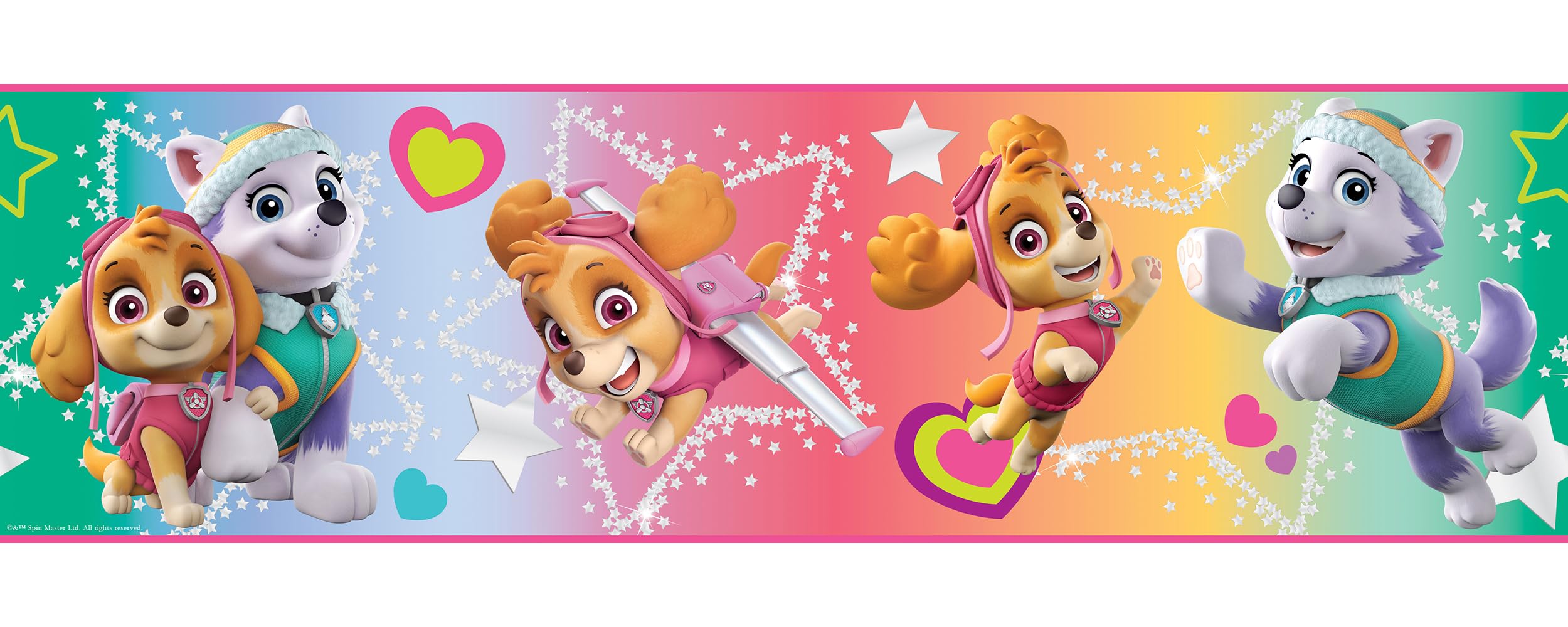 RoomMates RMK12129BD Paw Patrol Skye