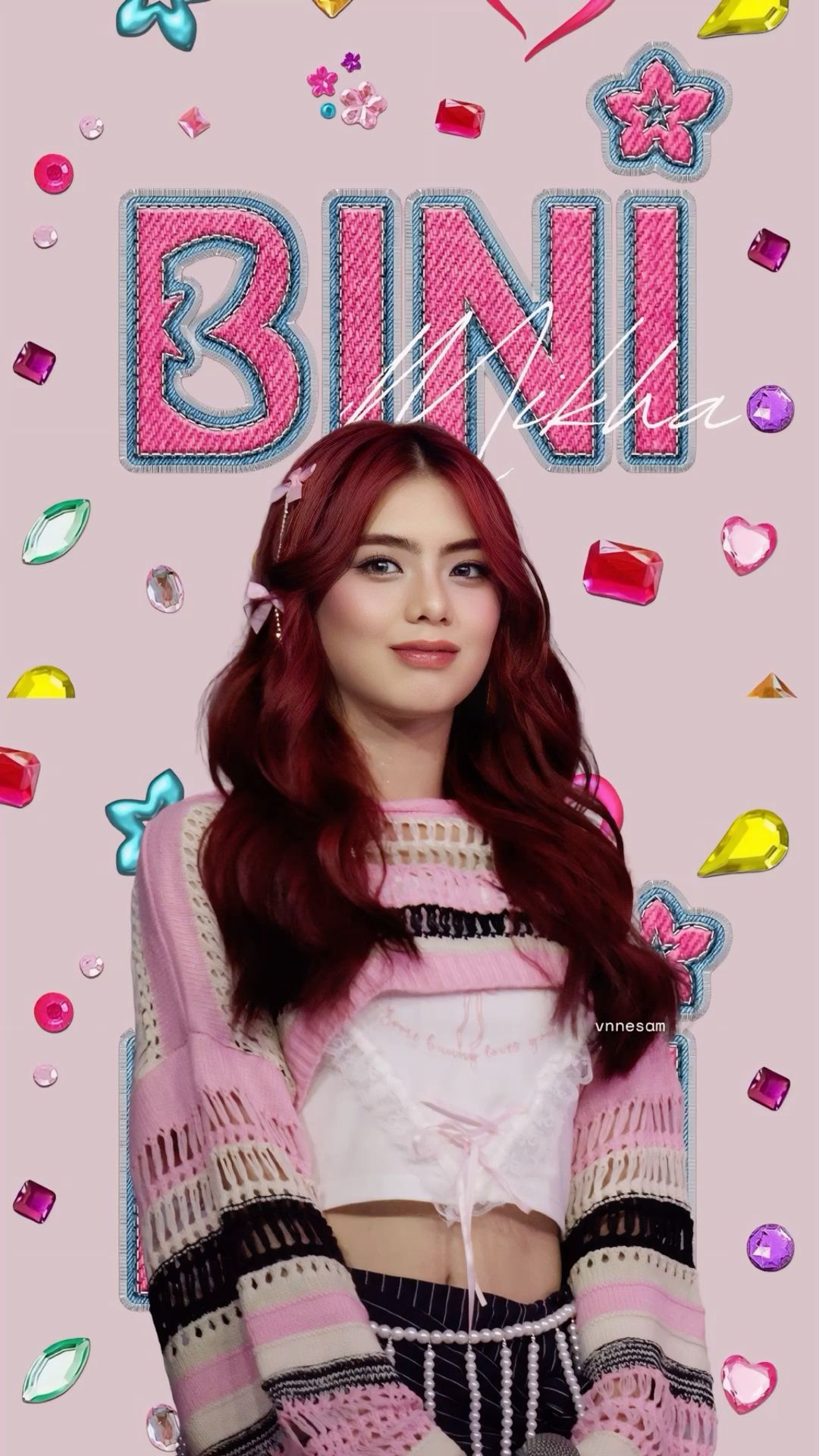 BINI MIKHA HD PHONE WALLPAPER in 2024