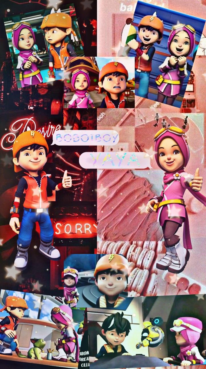 Wallpaper Boboiboy Dan Yaya aesthetic