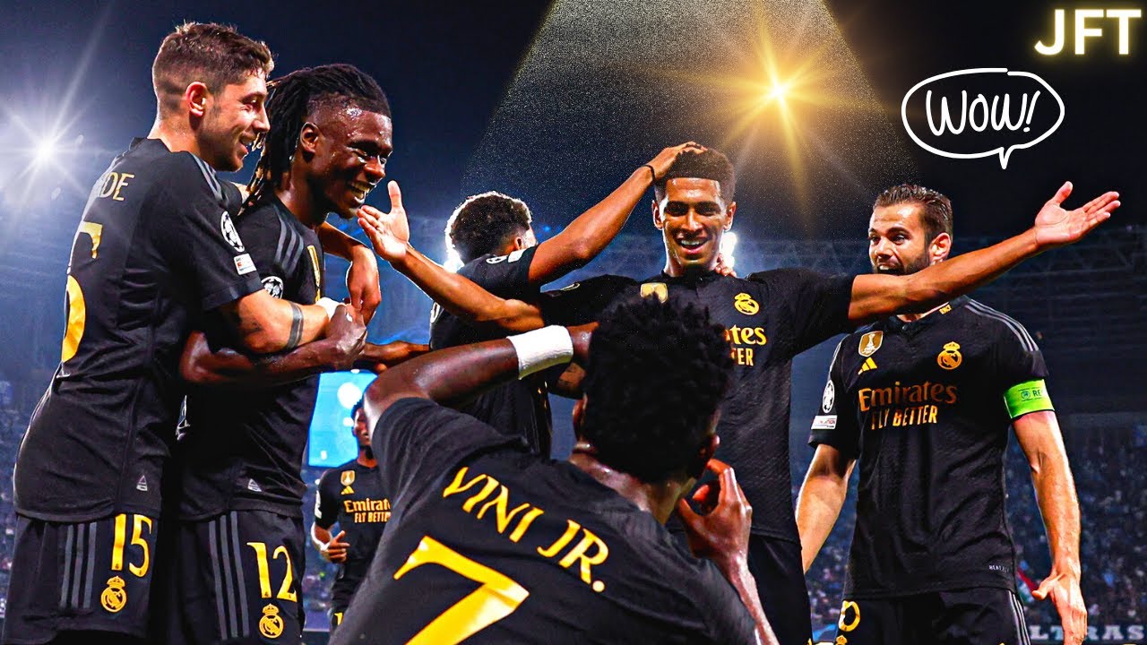 Real Madrid vs Napoli. Bellingham Goal