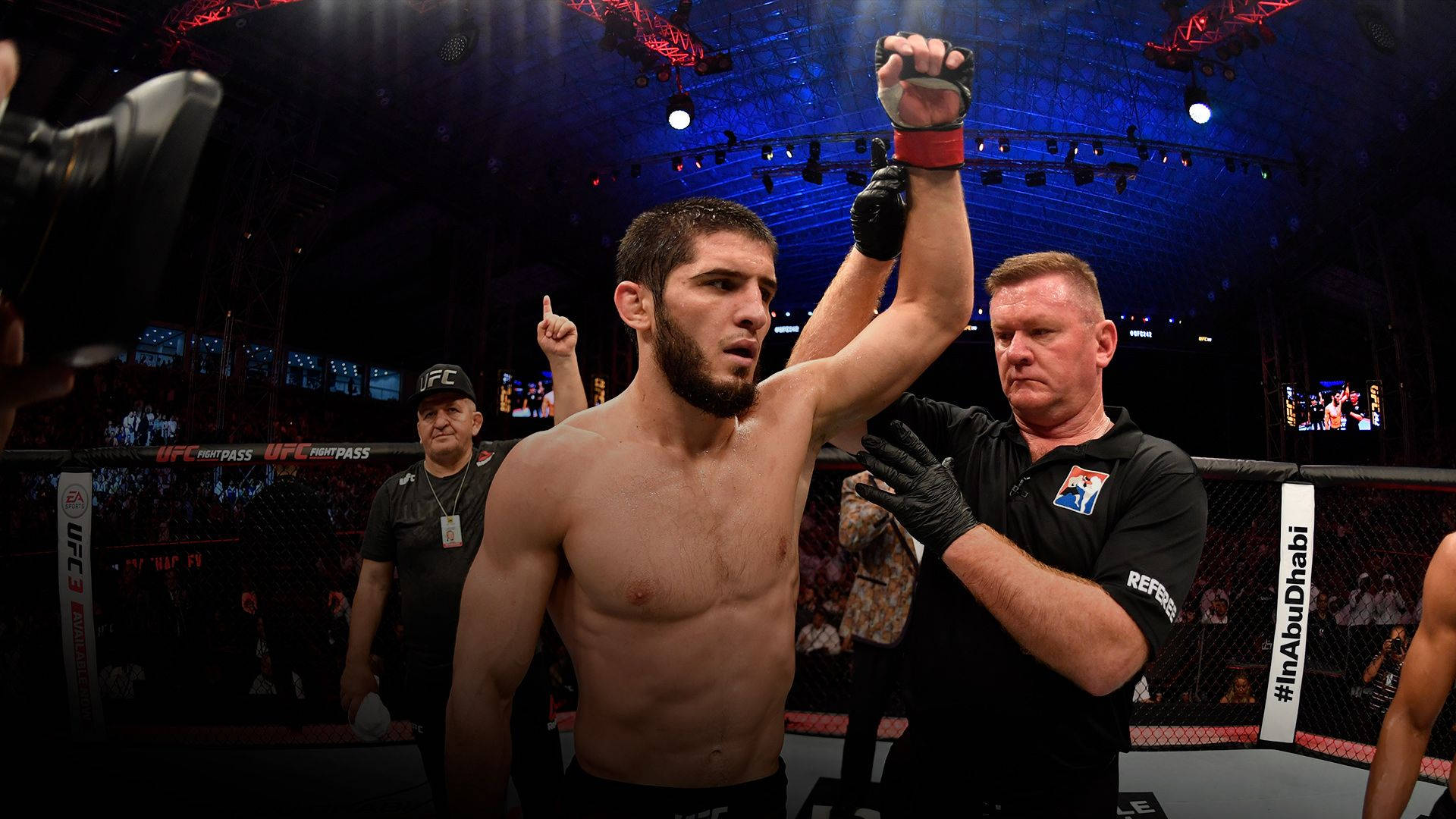 Download Islam Makhachev Wins Wallpaper