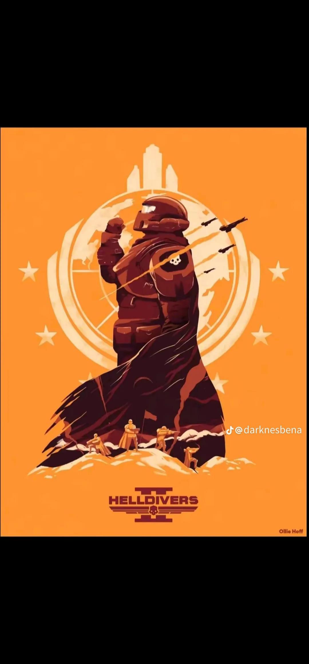 As A Long Time Fan Of Helldivers, I'm Excited To Share My First Mobile Wallpaper For Helldivers 2
