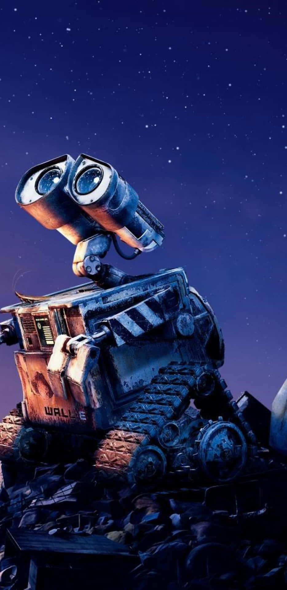 Star Gazing Wall E iPhone Wallpaper