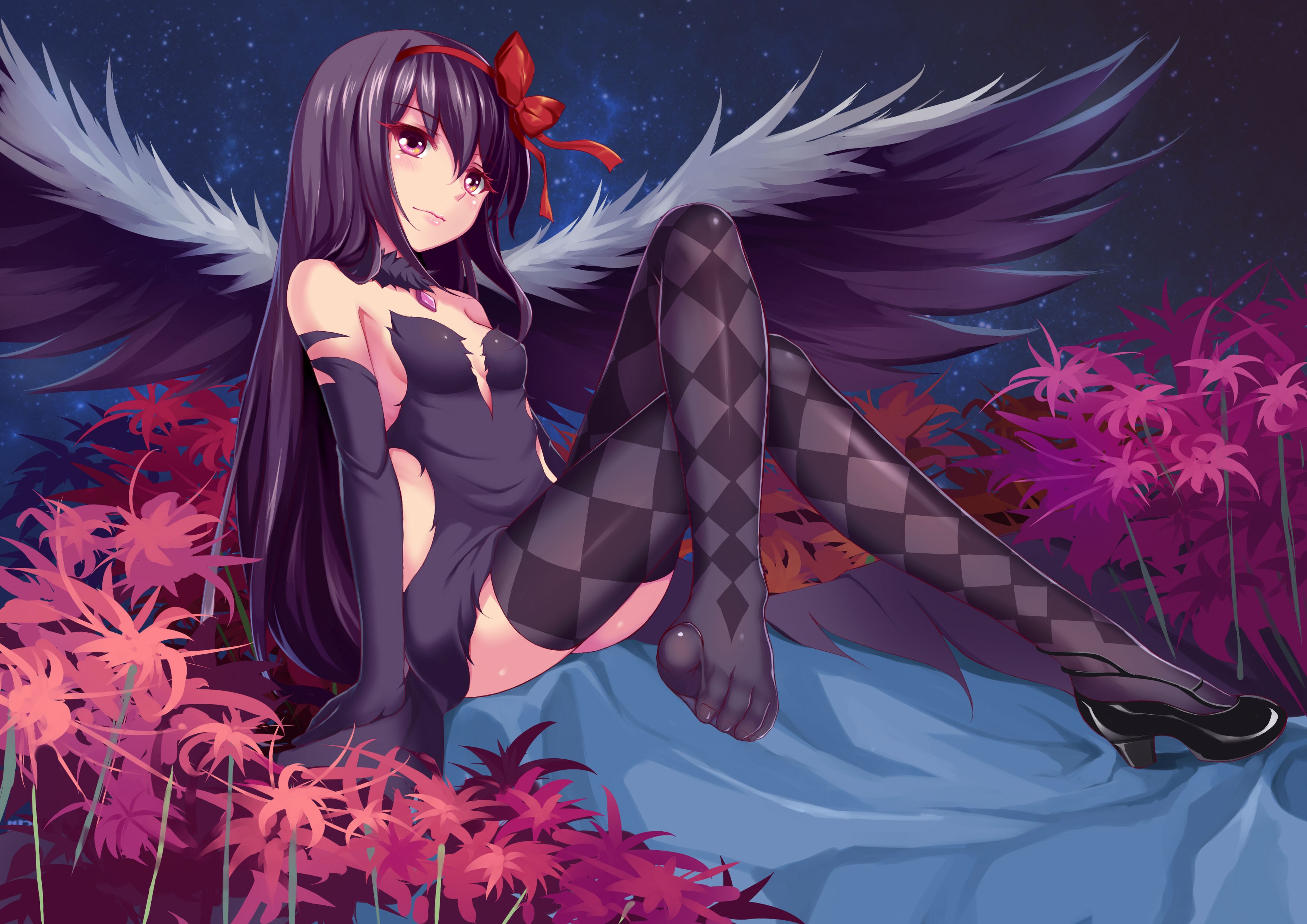 Akemi Homura, thigh, highs, Akuma