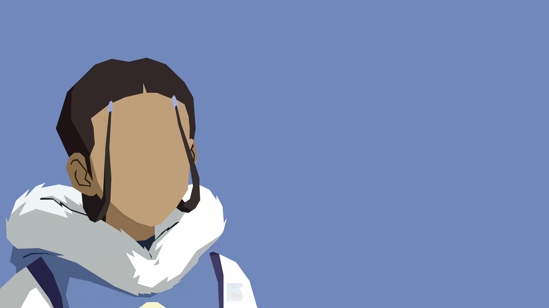 Katara ATLA Low Poly Portrait