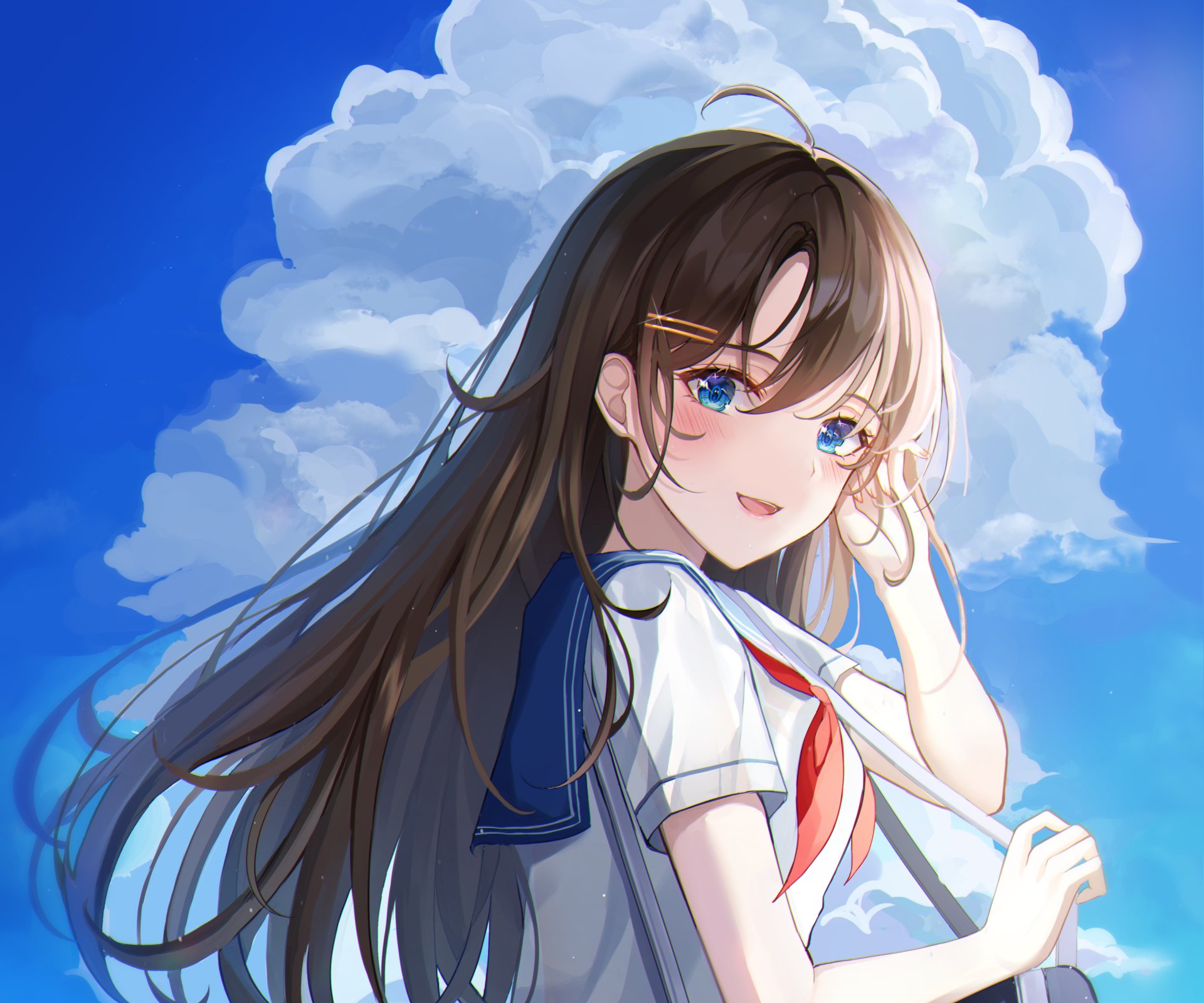 School Uniform Anime Girl Anime Girl