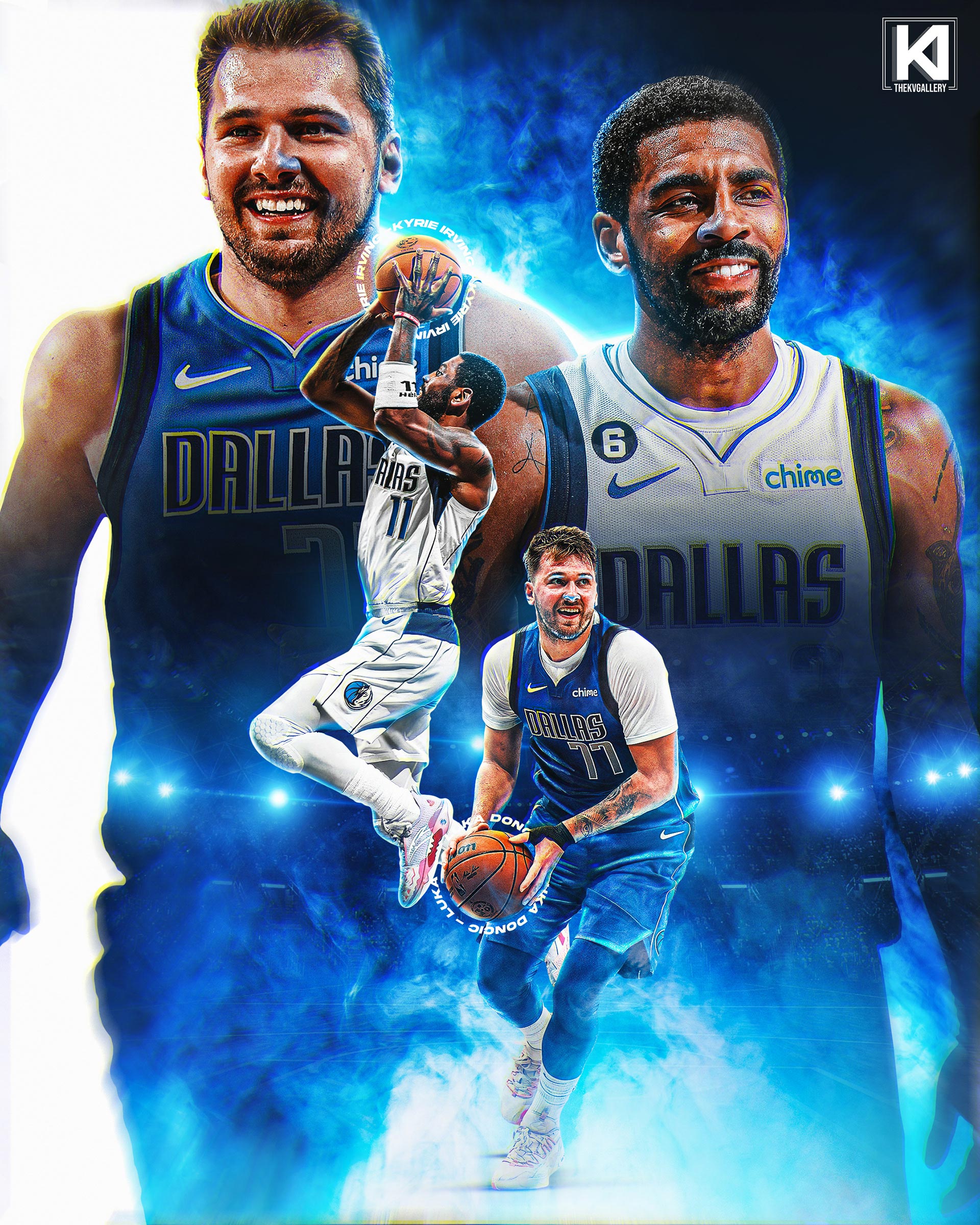 Kyrie Irving and Luka Doncic HD Wallpaper