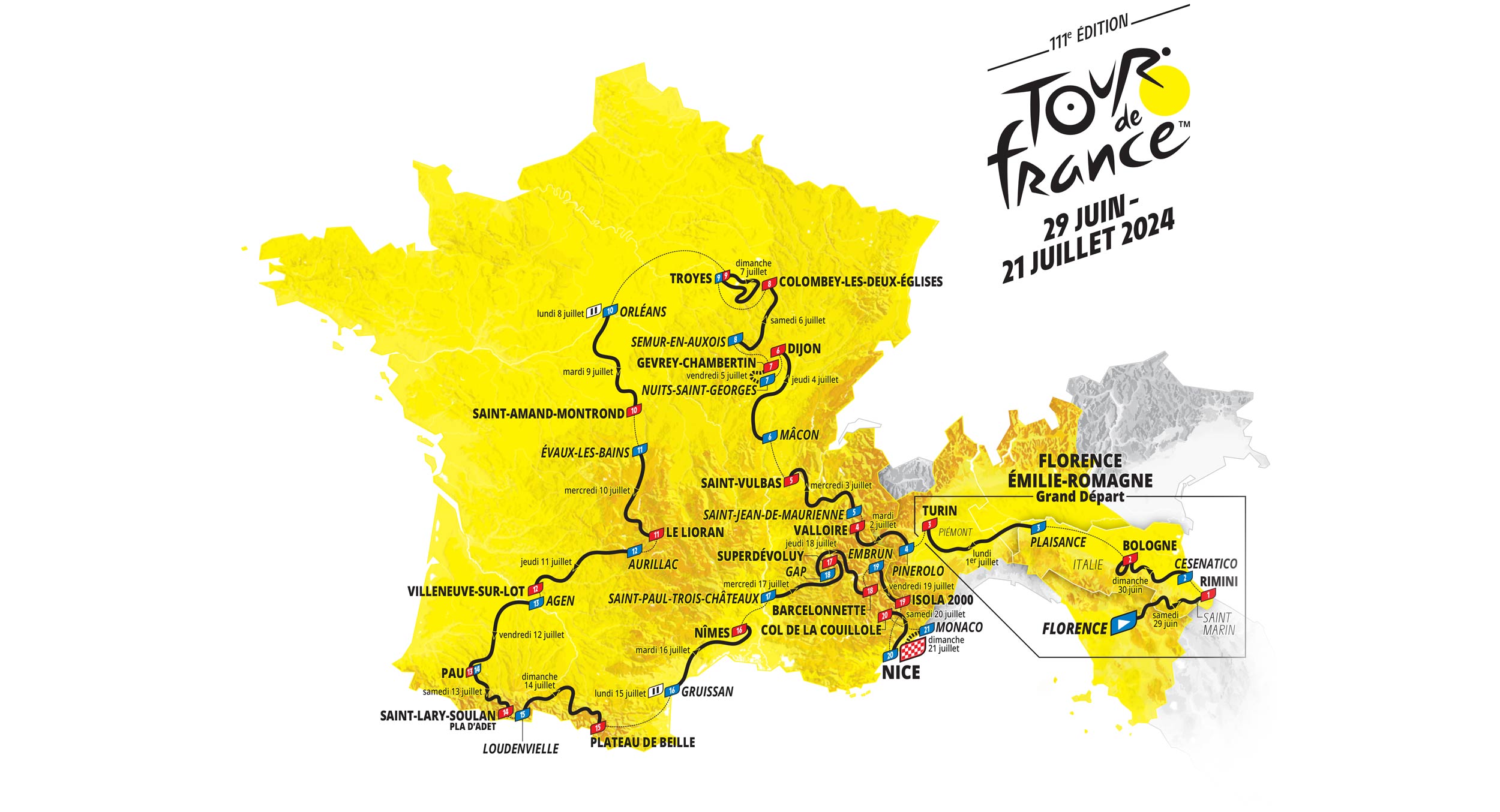 Tour de France 2024: route unveiled