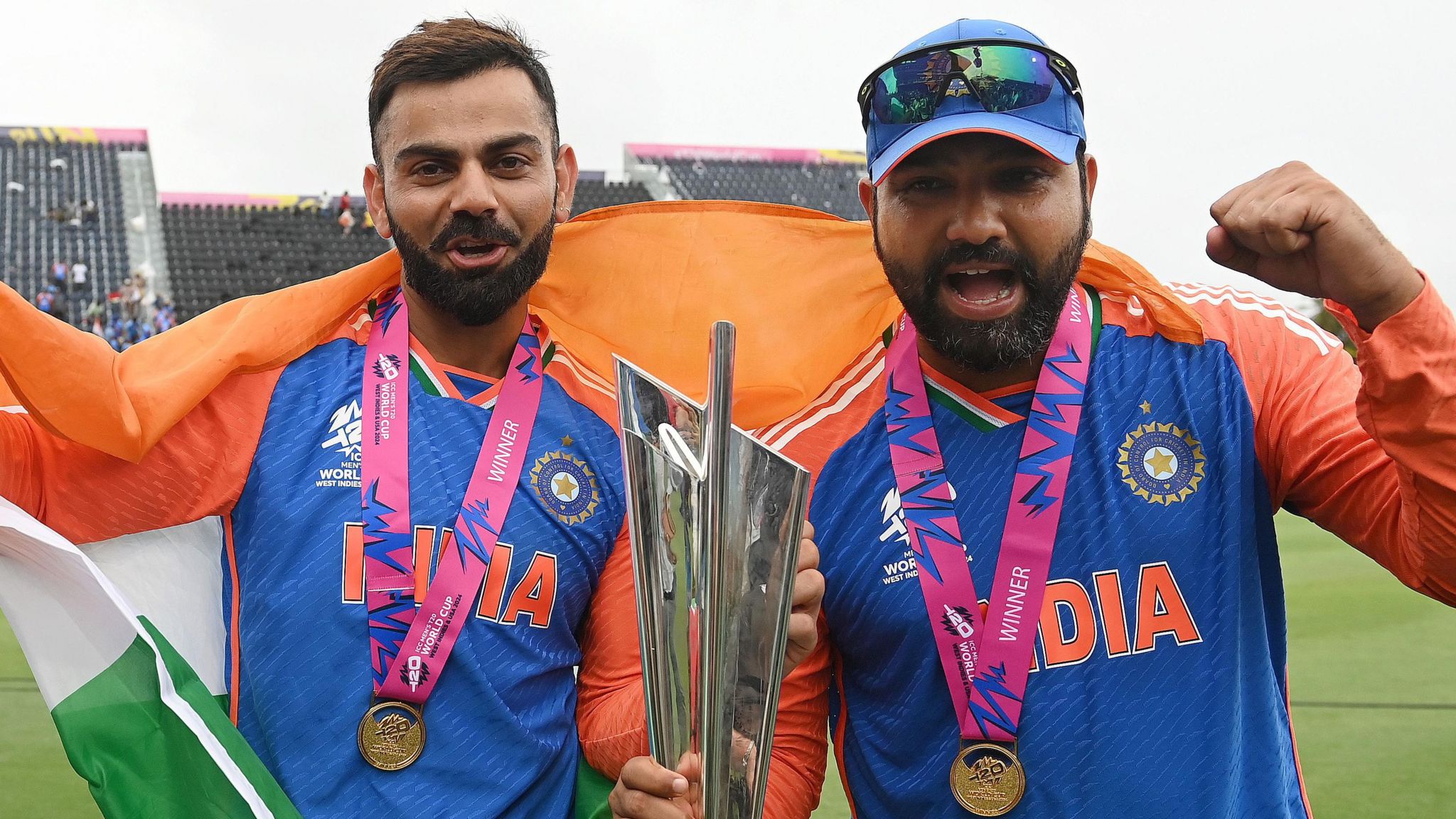 Virat Kohli, Rohit Sharma & Ravindra