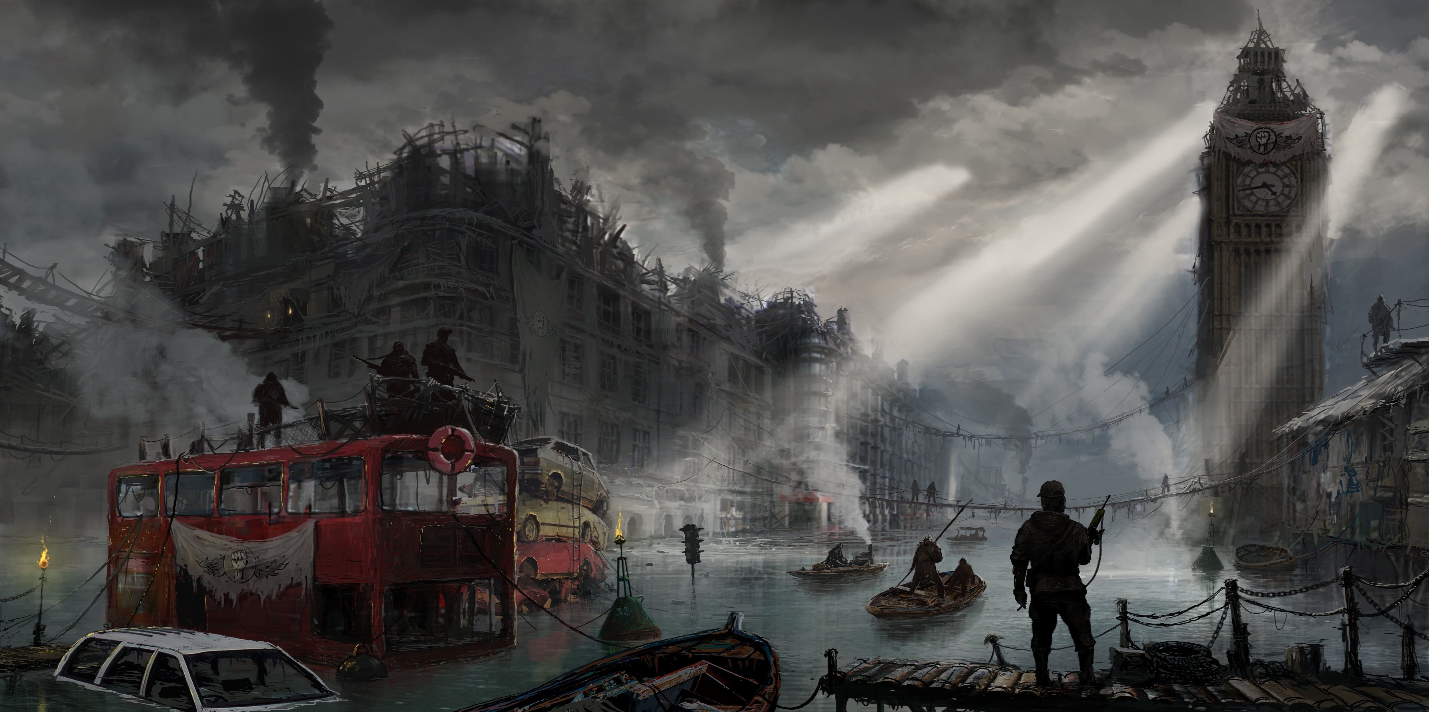 game scene illustration #apocalyptic